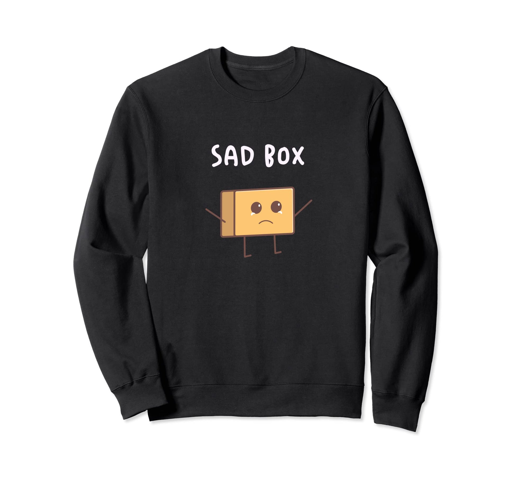 Sad Box Aesthetic Vaporwave Anime Sweatshirt - Unique Graphic Unisex - T-Shirt, Sweatshirt, Hoodie