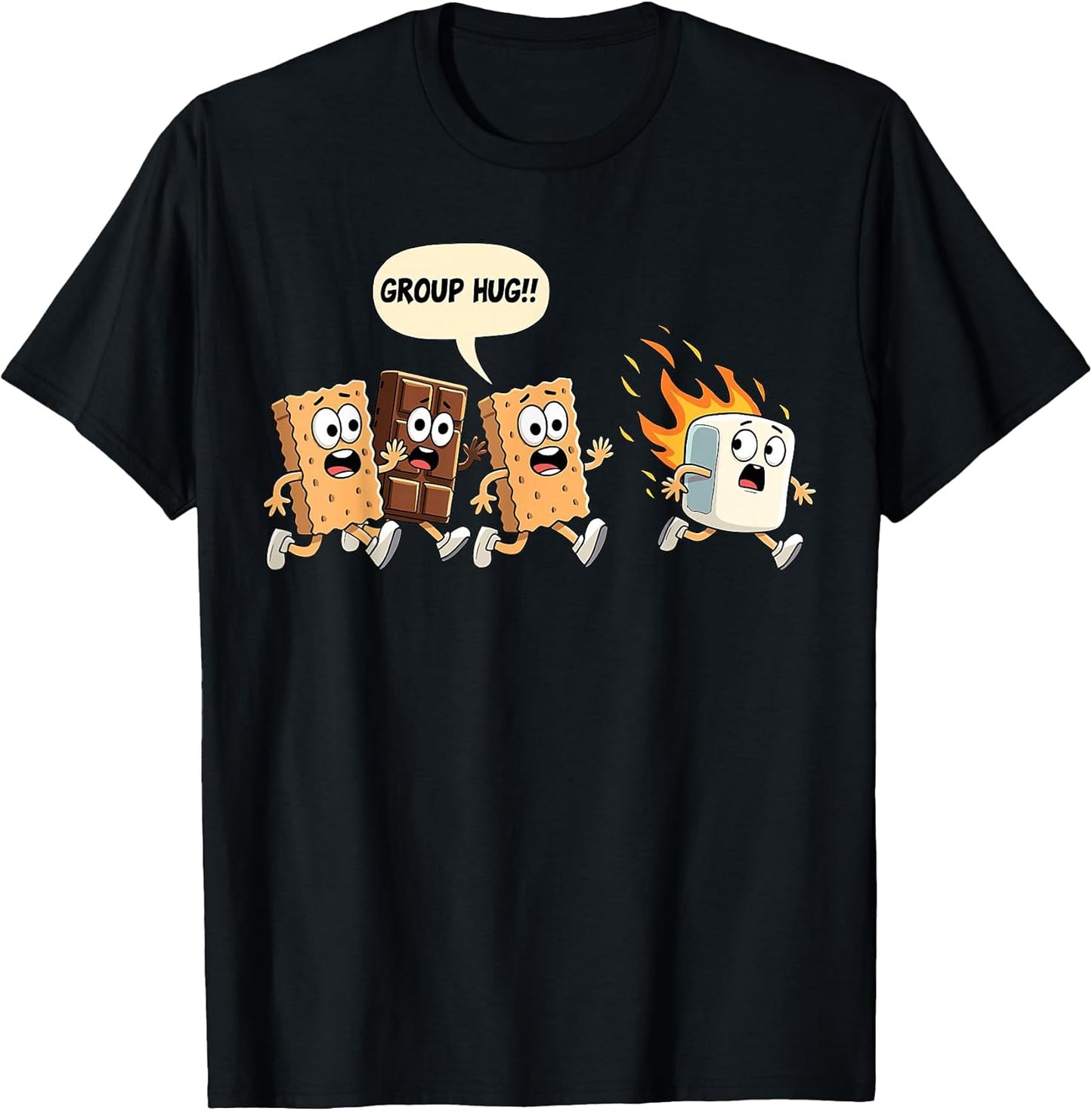 Group Hug Smores Marshmallow Chocolate - Adult & Kids T-Shirts, Sweatshirts & Hoodies apparel design preview 1