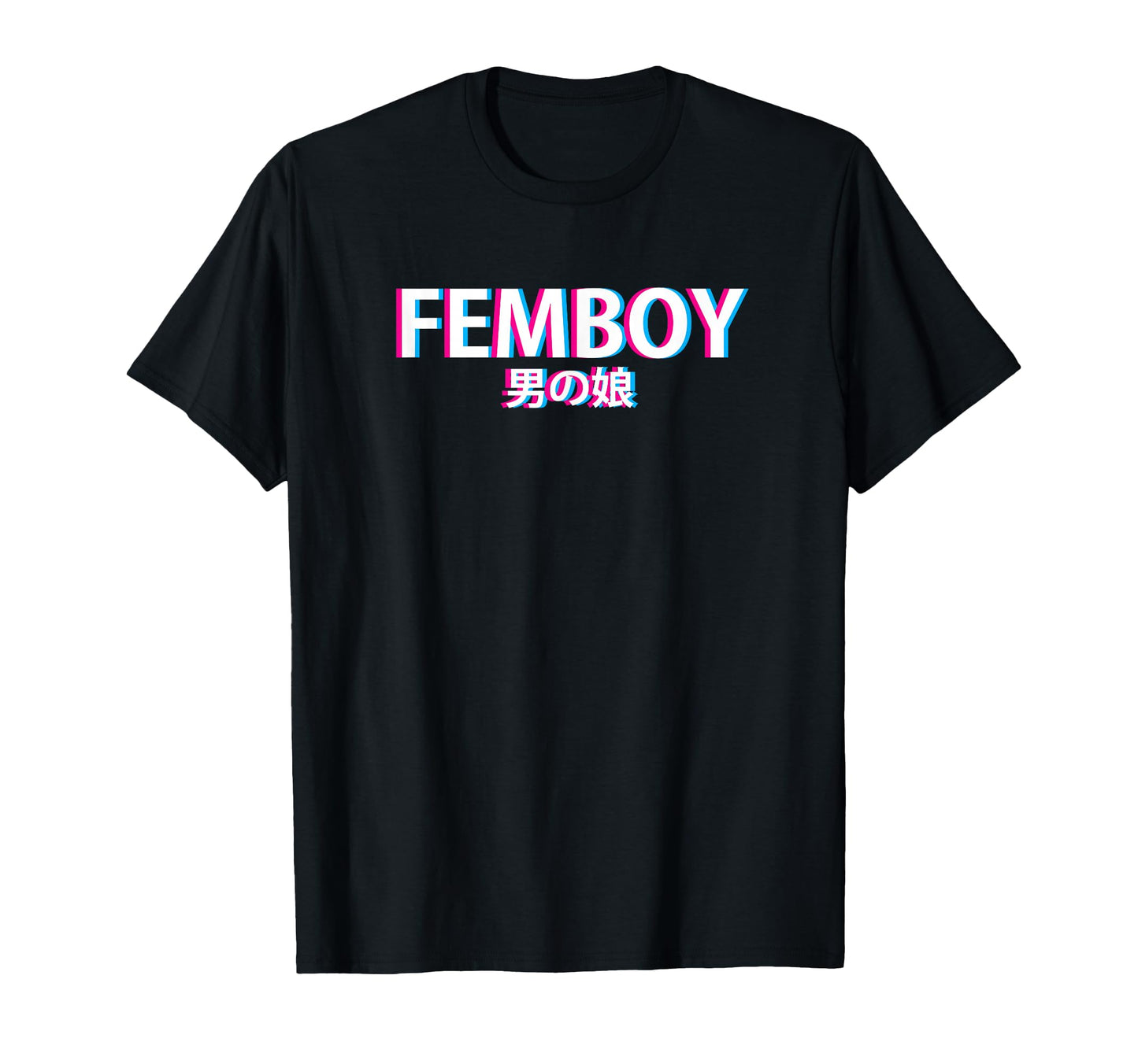 Femboy Japanese Vaporwave Aesthetic T-Shirt - Streetwear Style for Adults - T-Shirt, Sweatshirt, Hoodie