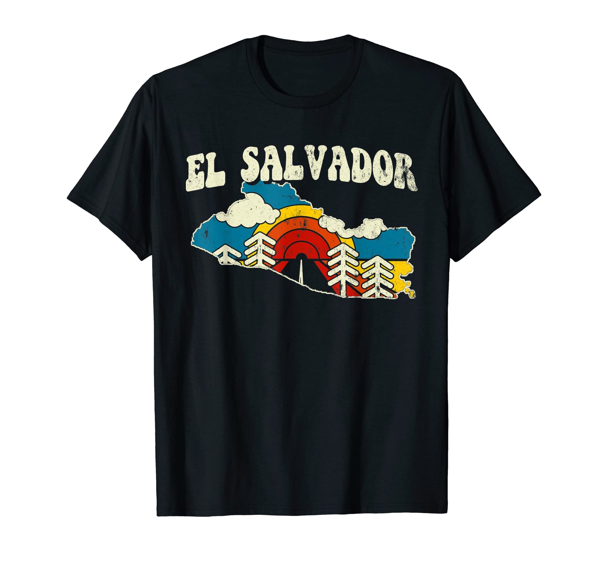 El Salvador Salvadorian Country T-Shirt - Custom Art Print Men Women - T-Shirt, Sweatshirt, Hoodie