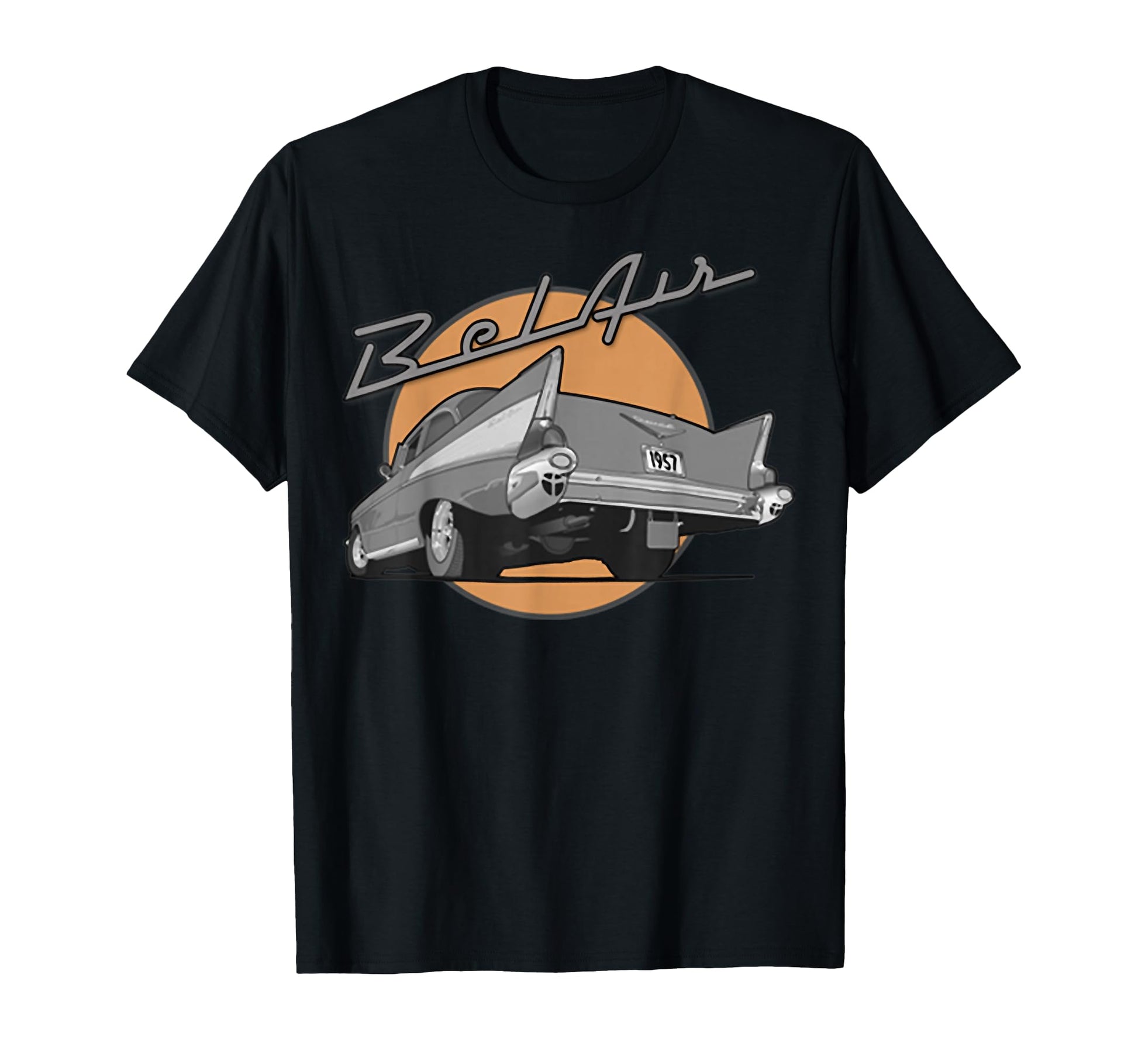 1957 57 55 56 Bel Air Silhouette Old T-Shirt - Trendy Graphic for Adults - T-Shirt, Sweatshirt, Hoodie