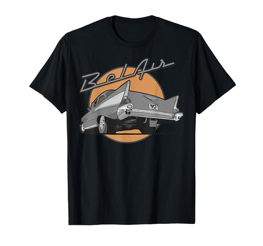 1957 57 55 56 Bel Air Silhouette Old T-Shirt - Trendy Graphic for Adults - T-Shirt, Sweatshirt, Hoodie