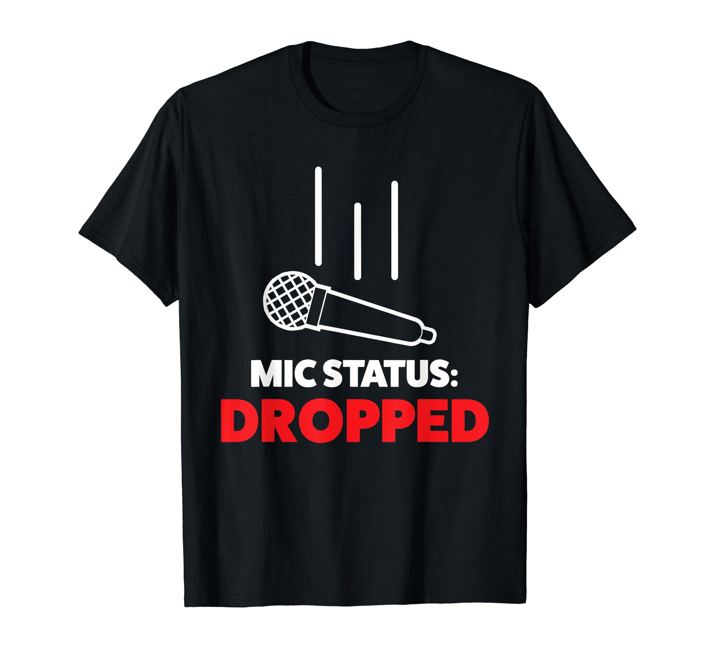 Mic Drop 90S Hip Hop Old School Nineties T-Shirt - Custom Art Print Unisex - T-Shirt, Sweatshirt, Hoodie