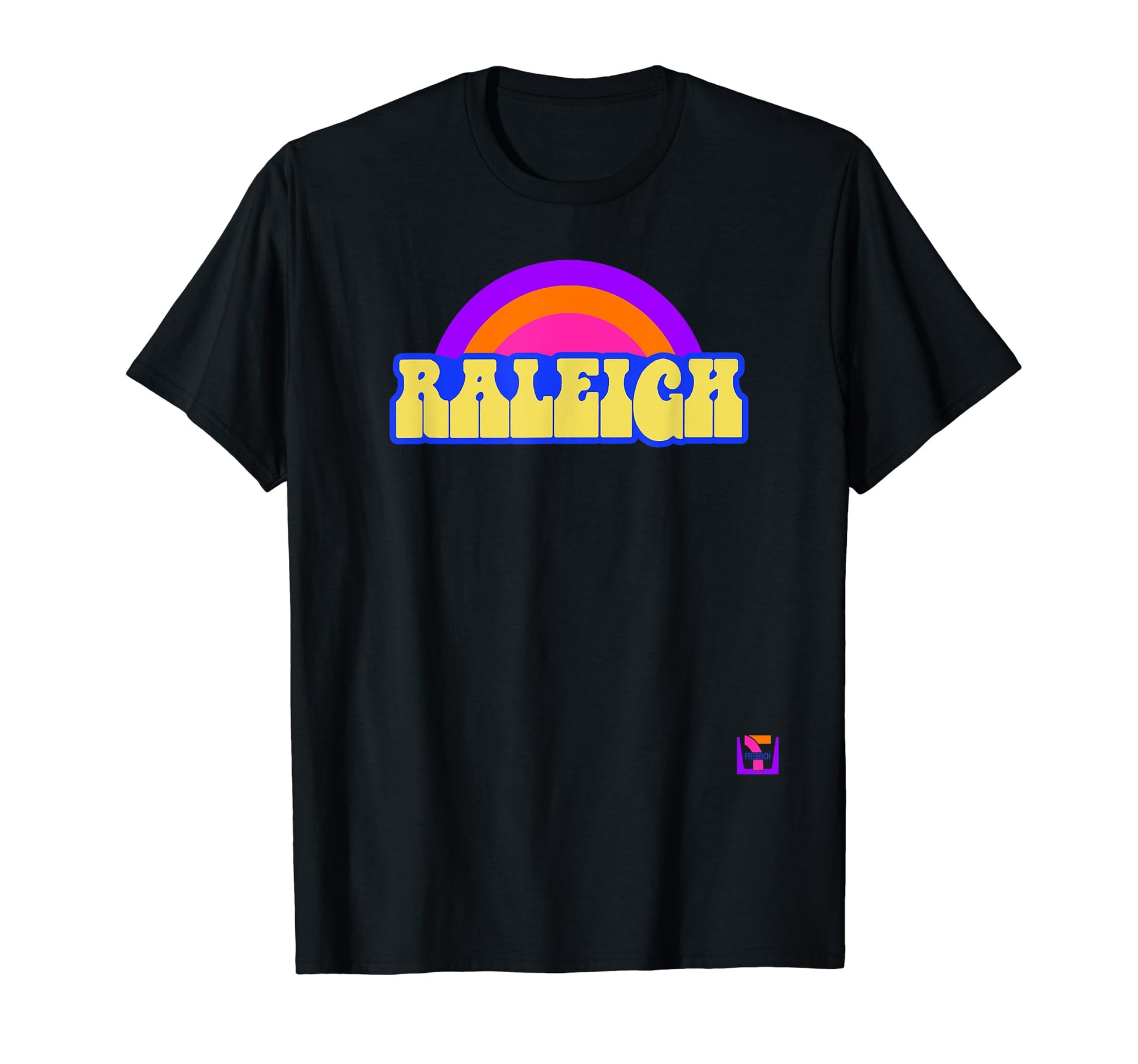 Raleigh Rainbow T-Shirt - Novelty Apparel Men Women - T-Shirt, Sweatshirt, Hoodie