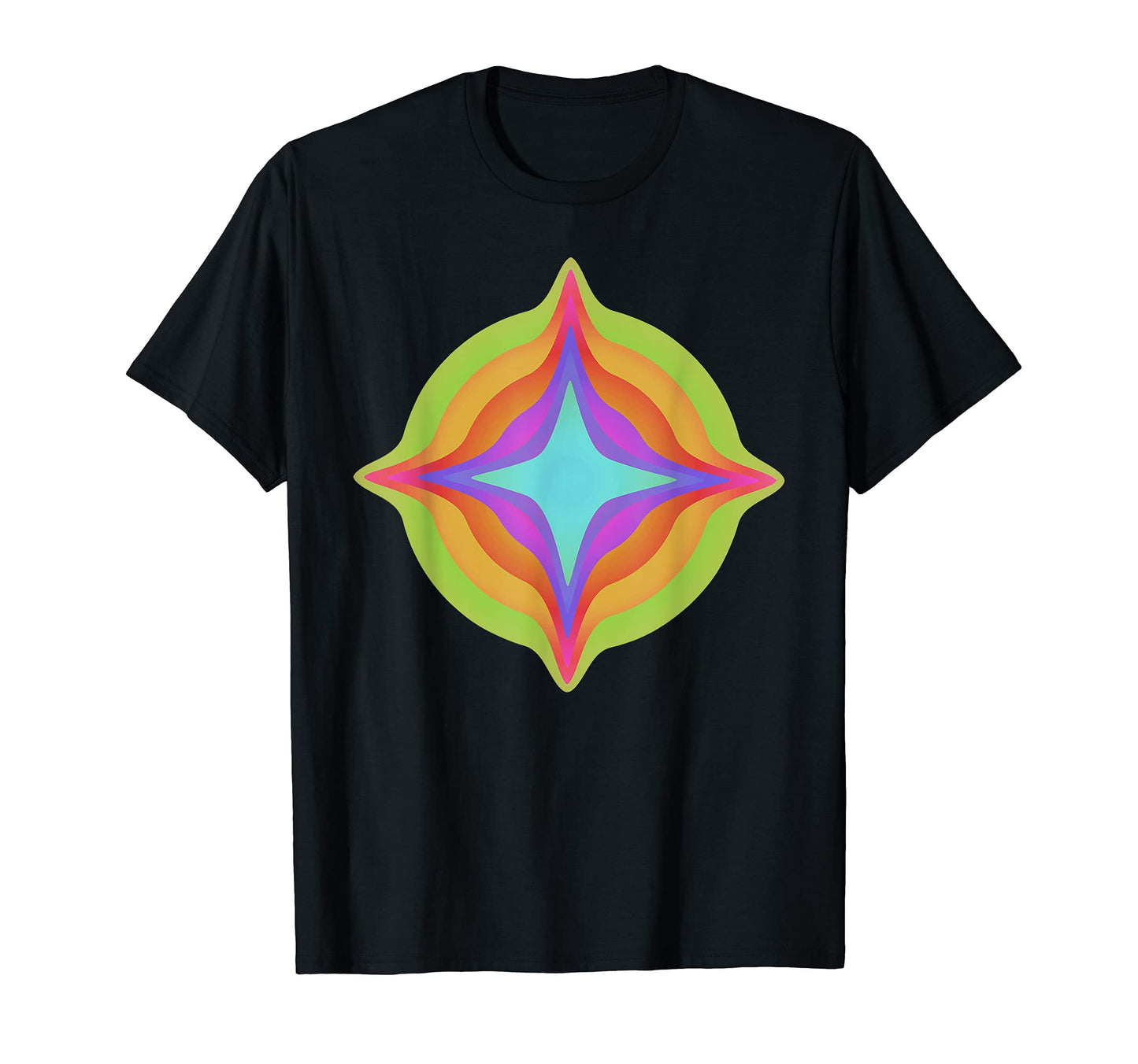 Drippy Weird Star Trippy Glitch T-Shirt - Minimalist Print for Adults - T-Shirt, Sweatshirt, Hoodie
