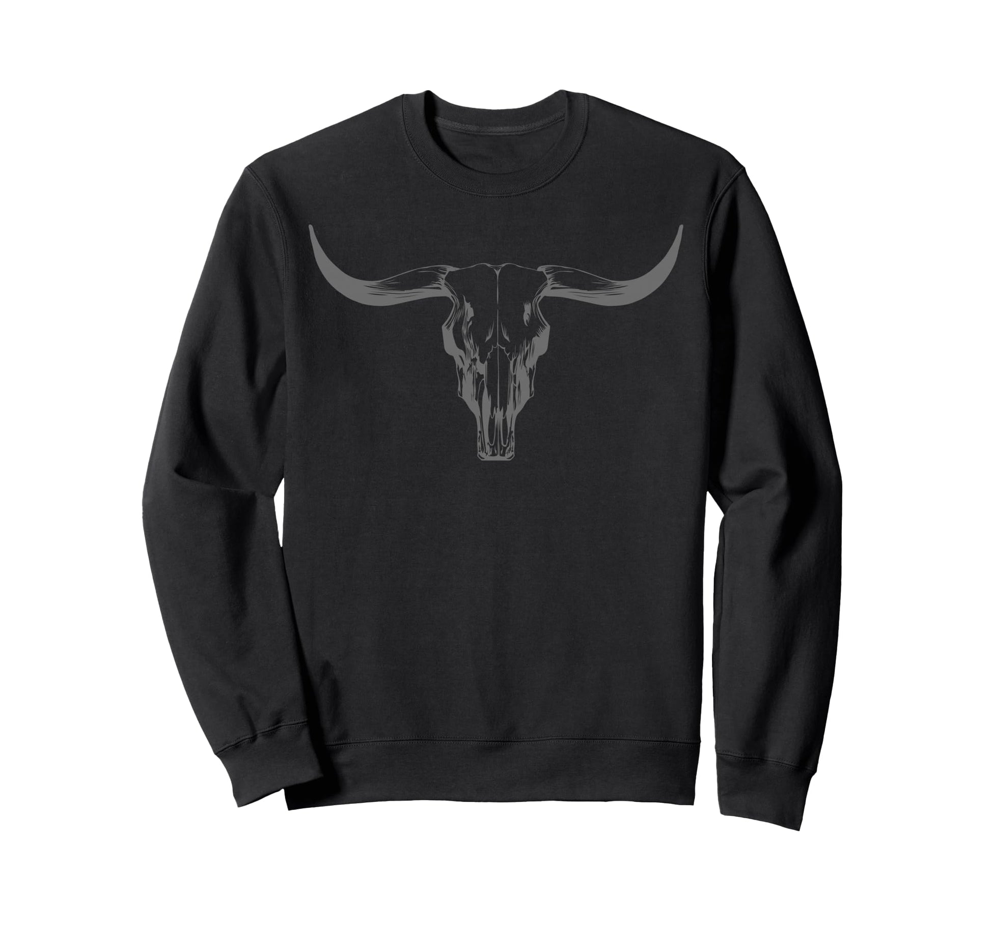 Western Boho Cow Skull Cowgirl Sweatshirt - Aesthetic Graphic Men Women - T-Shirt, Sweatshirt, Hoodie