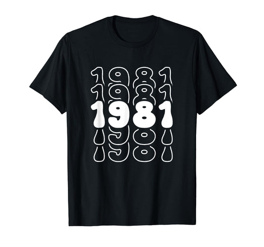 43 Year Old Groovy 43Rd Birthday Boho T-Shirt - Minimalist Print Unisex - T-Shirt, Sweatshirt, Hoodie