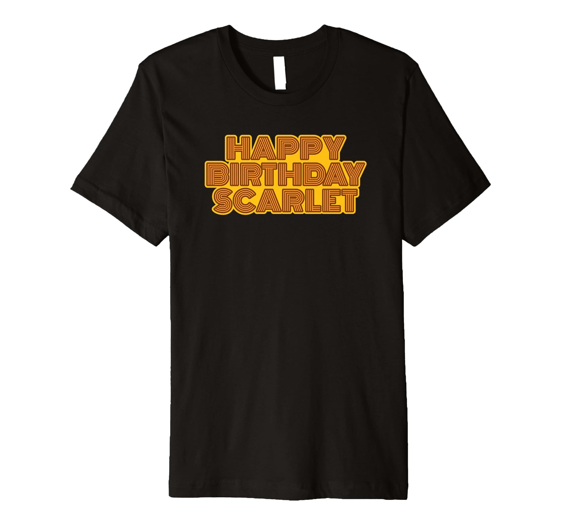 Happy Birthday Scarlet Personalized T-Shirt - Trendy Graphic Men Women - T-Shirt, Sweatshirt, Hoodie