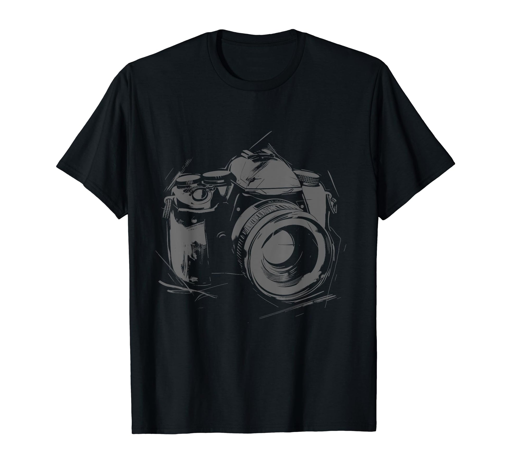 Camera Photography Watercolor Art T-Shirt - Trendy Graphic Unisex - T-Shirt, Sweatshirt, Hoodie