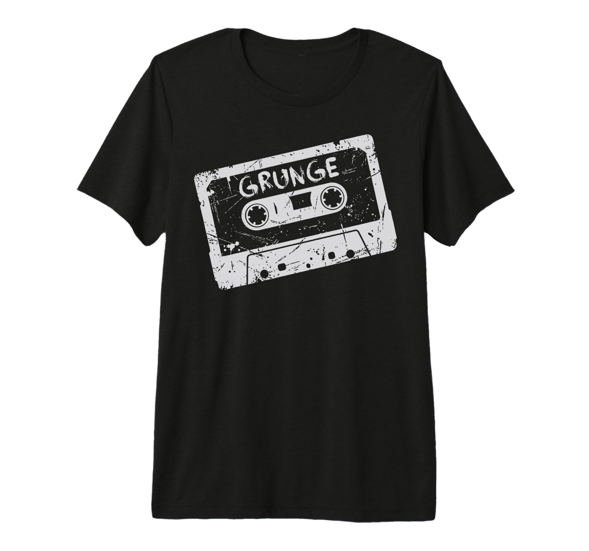 Grunge Cassette Tape Throwback Tri T-Shirt - Minimalist Print for Adults - T-Shirt, Sweatshirt, Hoodie