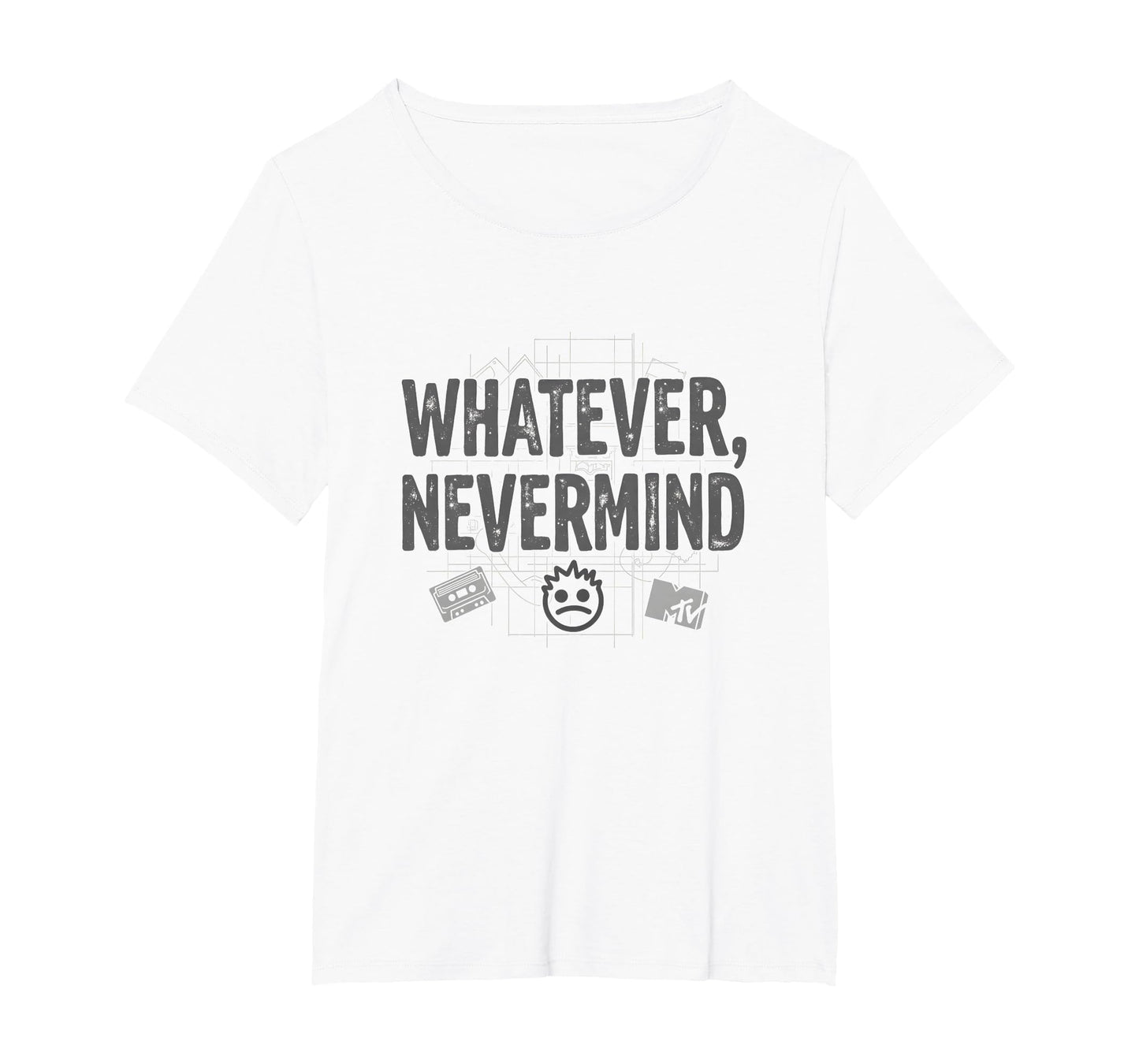 Whatever Nevermind Gen X Nostalgic T-Shirt - Aesthetic Graphic Men Women - T-Shirt, Sweatshirt, Hoodie