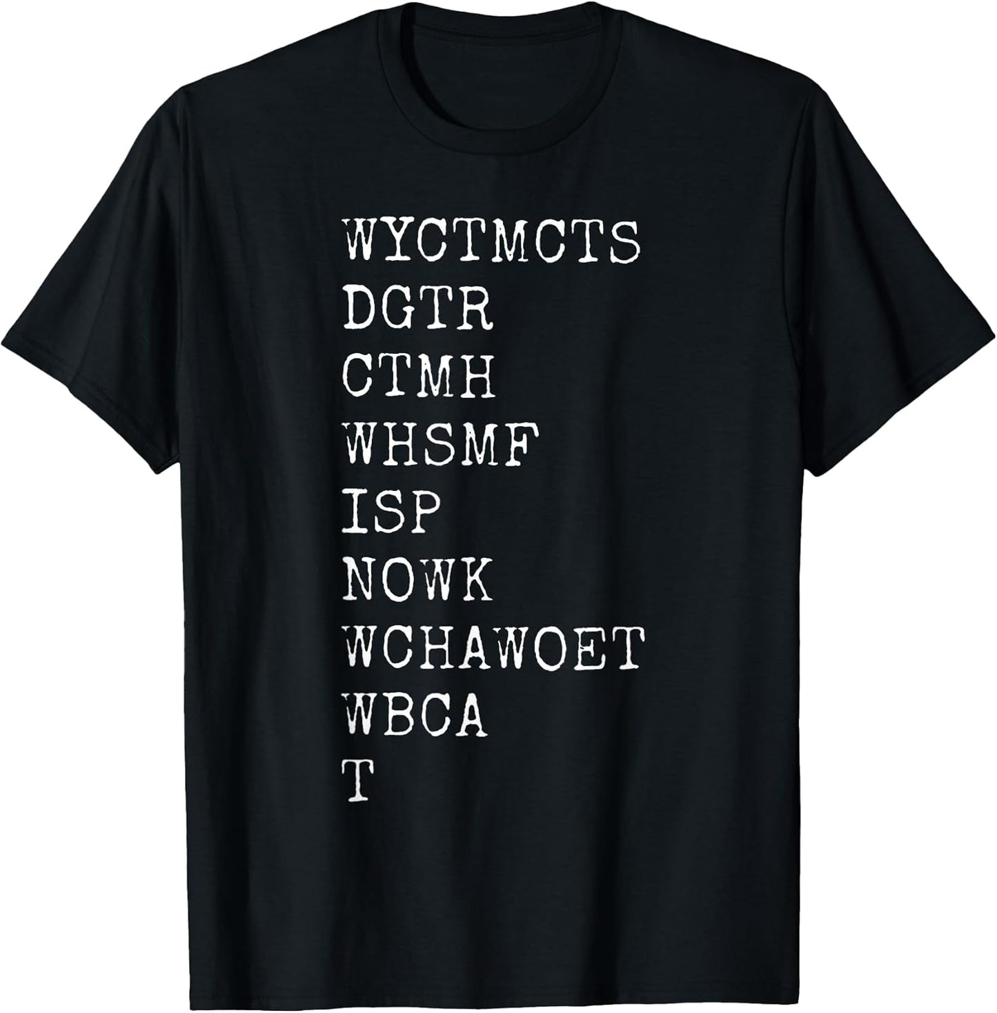 Wyctmcts Dgtr Ctmh Whsmf Isp Nowk By Merch - Adult & Kids T-Shirts, Sweatshirts & Hoodies apparel design preview 1