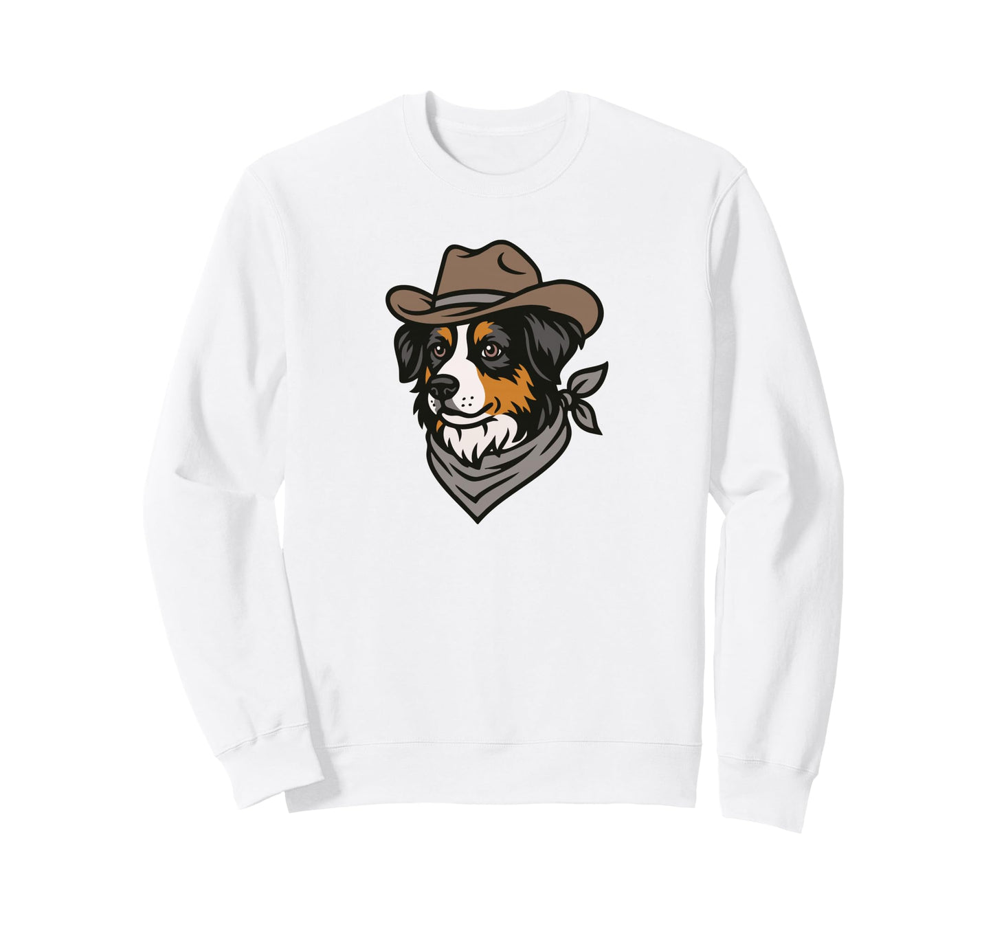 Funny Cowboy Australian Shepherd Sweatshirt - Novelty Apparel for Adults - T-Shirt, Sweatshirt, Hoodie