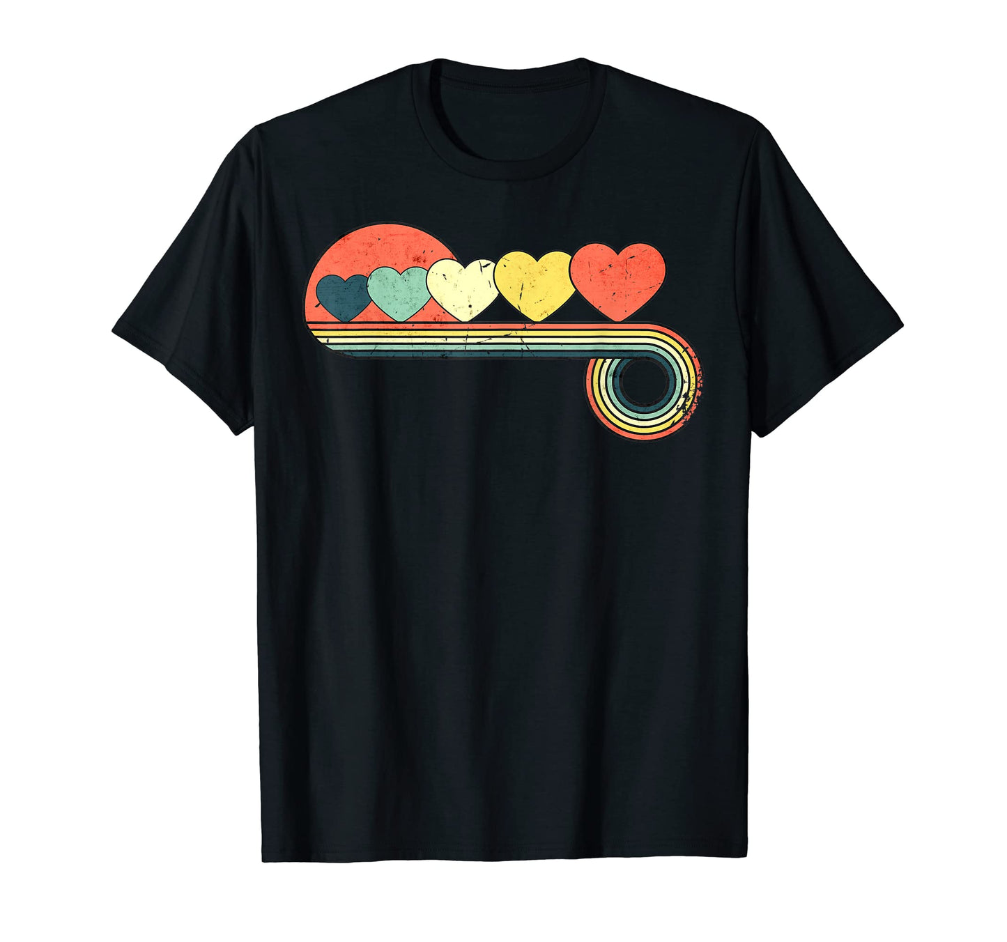 Heart Sunset Rainbow T-Shirt - Trendy Graphic Men Women - T-Shirt, Sweatshirt, Hoodie