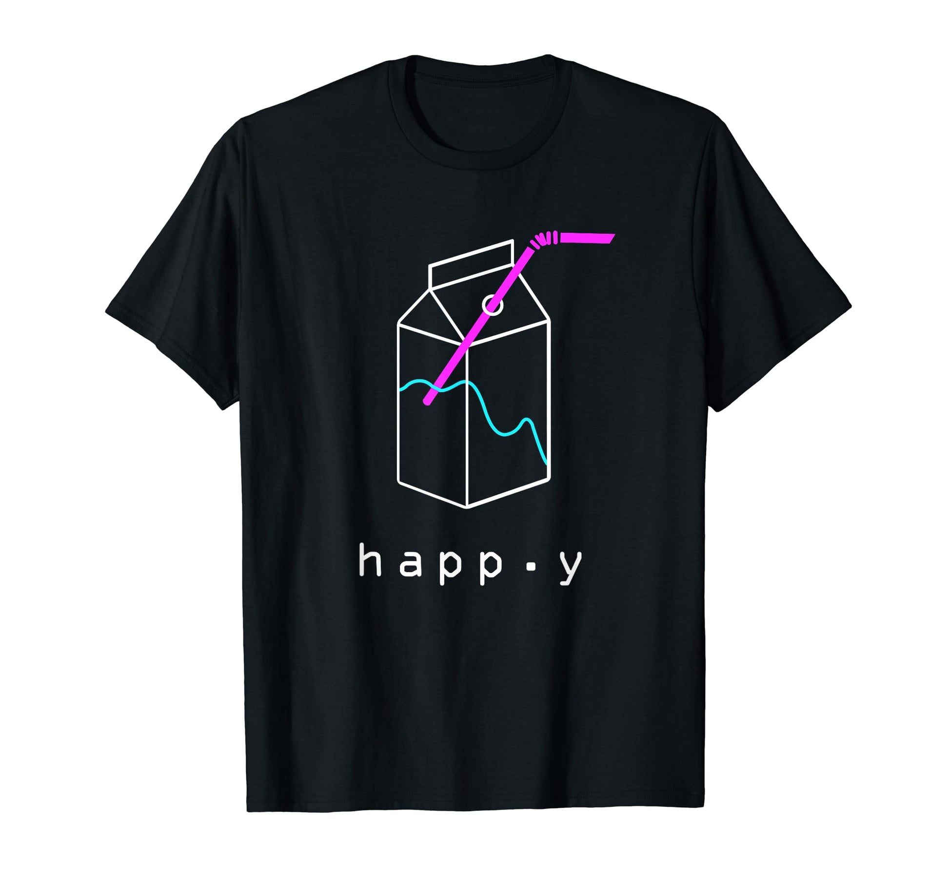 Happy Aesthetic Vaporwave T-Shirt - Unique Graphic Unisex - T-Shirt, Sweatshirt, Hoodie