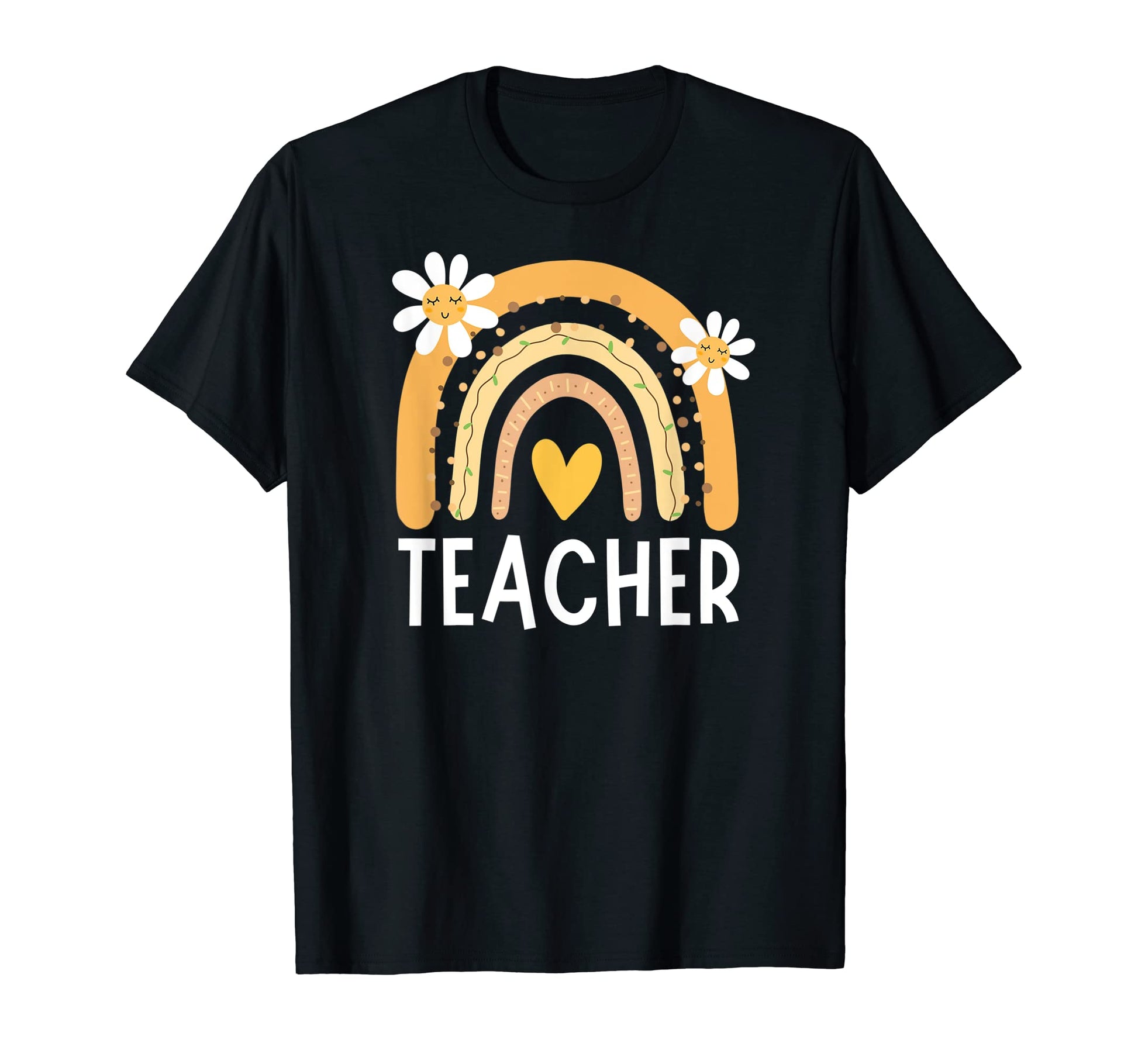 Teacher Life Boho Rainbow Inspirational T-Shirt - Trendy Graphic Men Women - T-Shirt, Sweatshirt, Hoodie