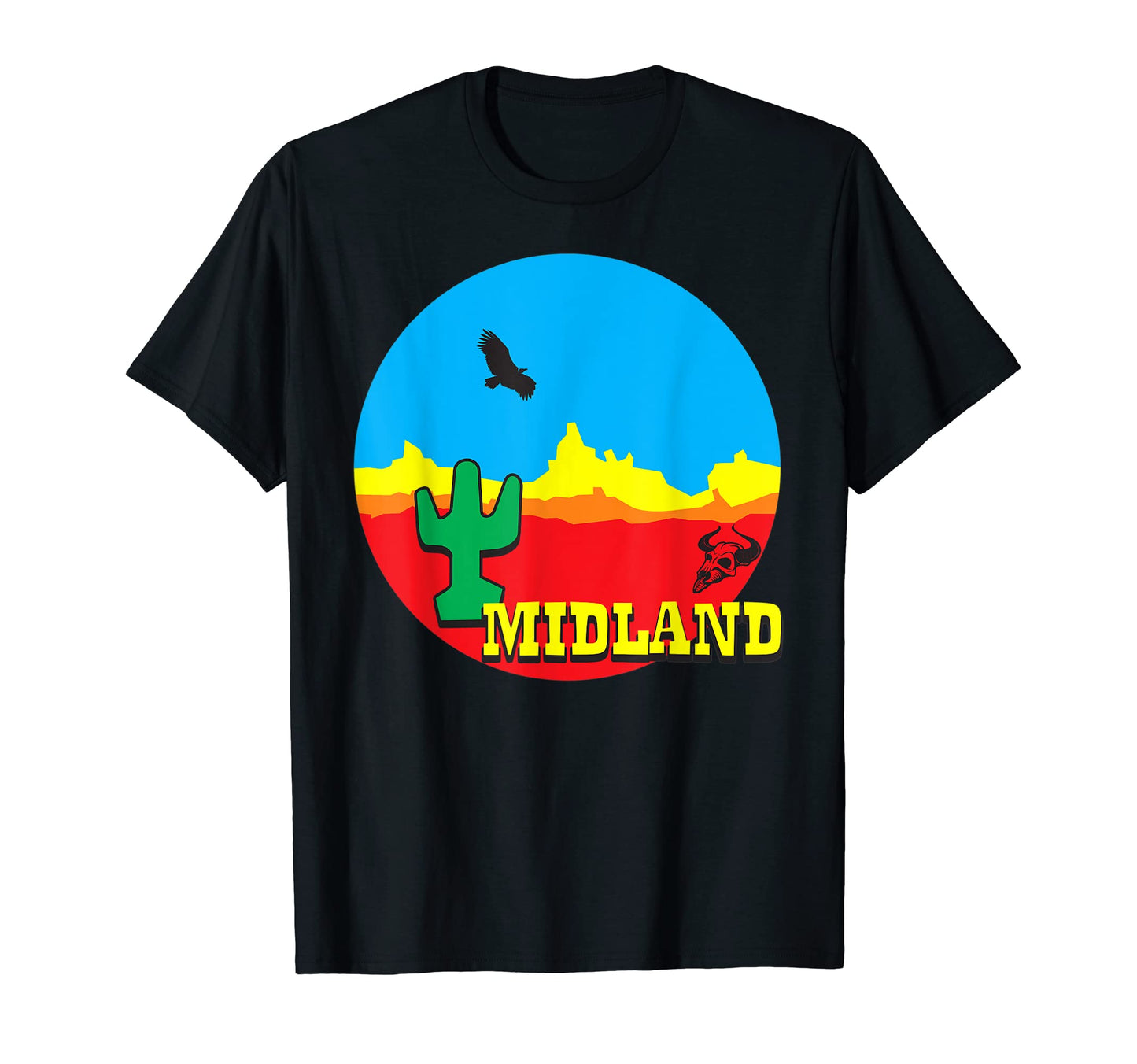 Midland Texas Desert Western Landscape T-Shirt - Aesthetic Graphic Unisex - T-Shirt, Sweatshirt, Hoodie