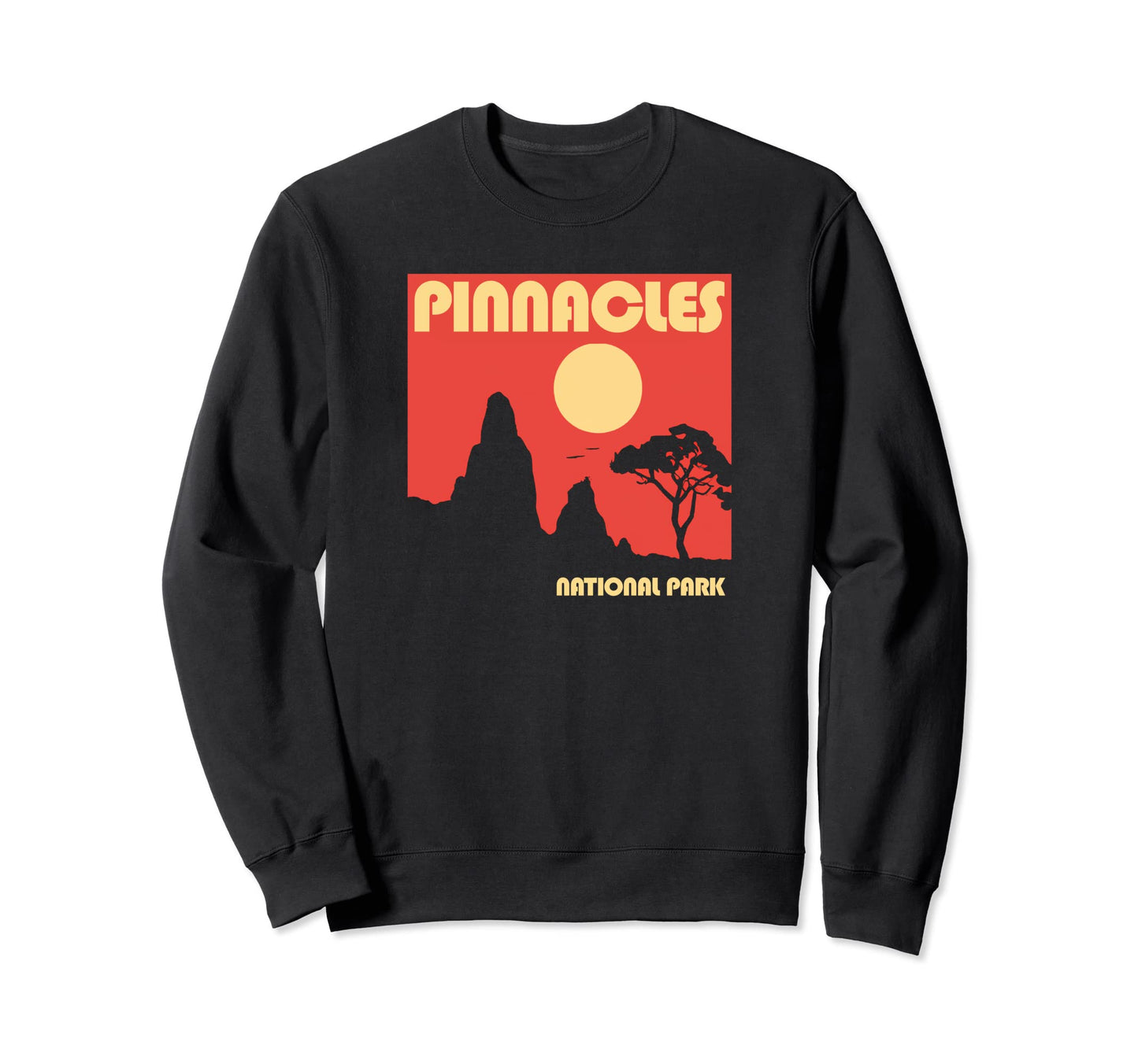 Pinnacles National Park 80S Sweatshirt - Fun Novelty Design for Adults - T-Shirt, Sweatshirt, Hoodie