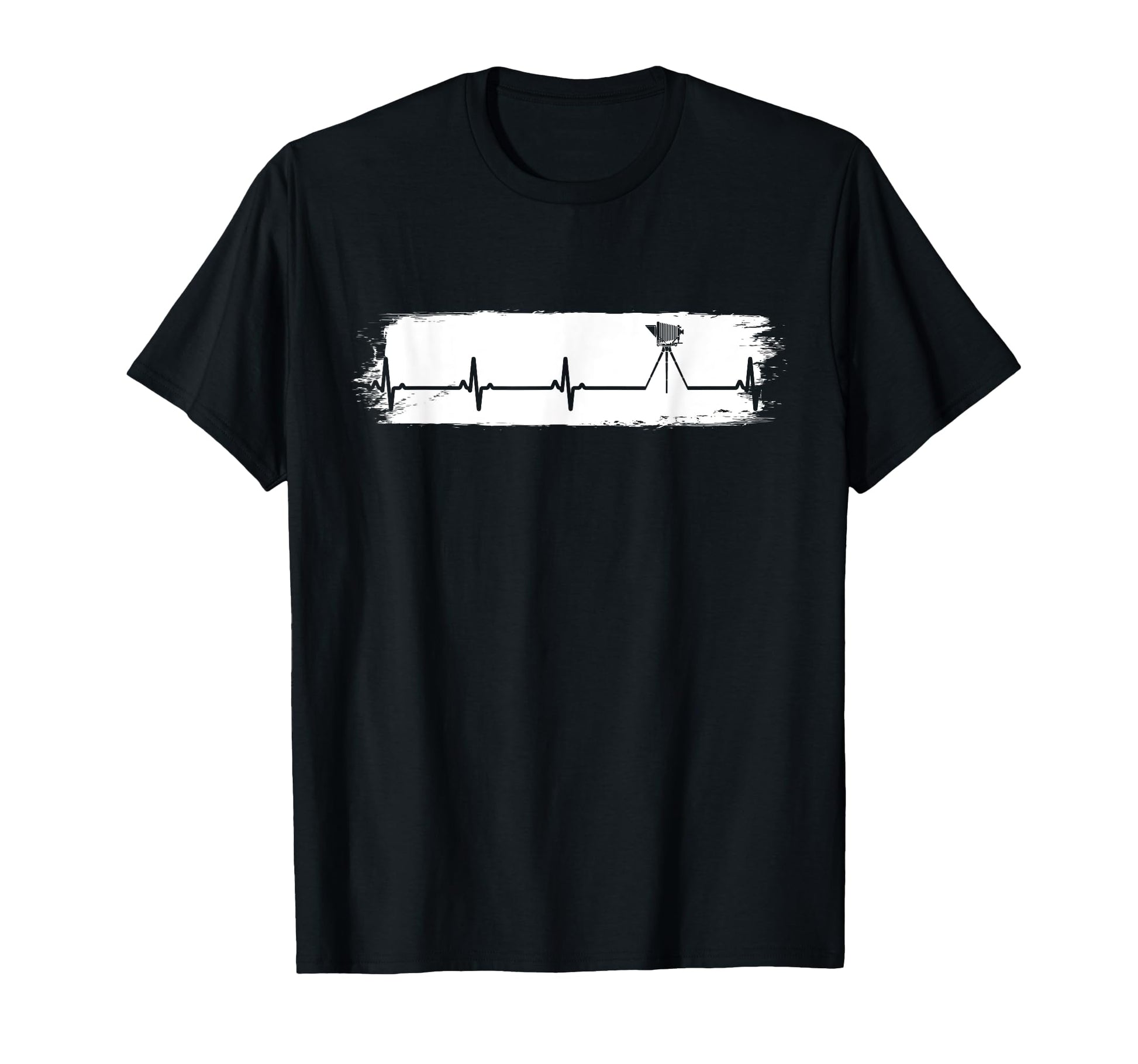 Cameraman Heartbeat Fun Camera T-Shirt - Trendy Graphic for Adults - T-Shirt, Sweatshirt, Hoodie