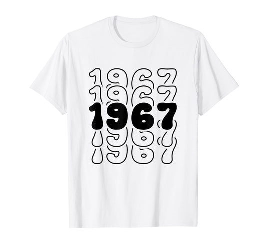 57 Year Old Groovy 57Th Birthday Boho T-Shirt - Novelty Apparel Unisex - T-Shirt, Sweatshirt, Hoodie