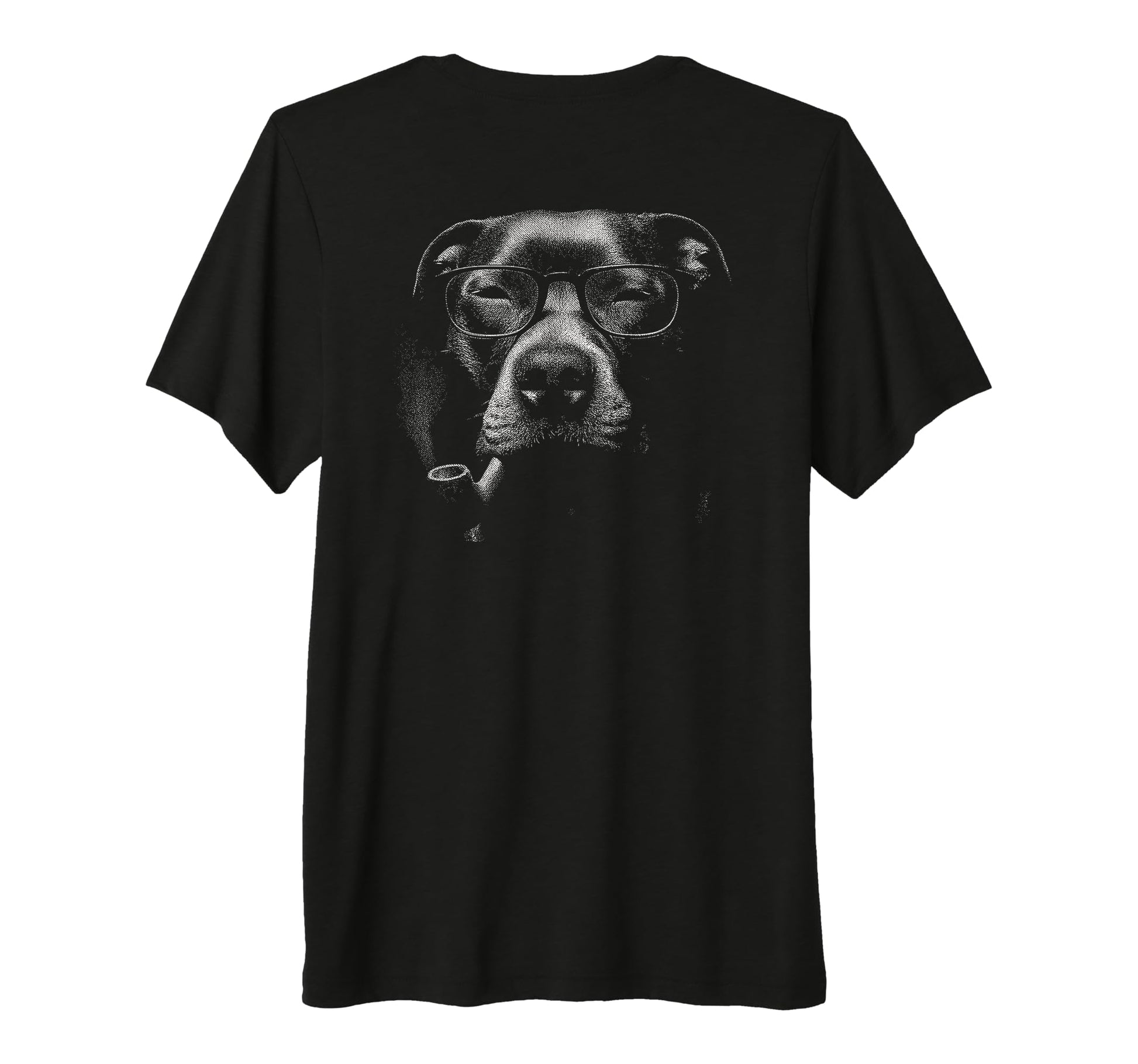American Pitbull Glasses Pipe Grunge T-Shirt - Unique Graphic for Adults - T-Shirt, Sweatshirt, Hoodie