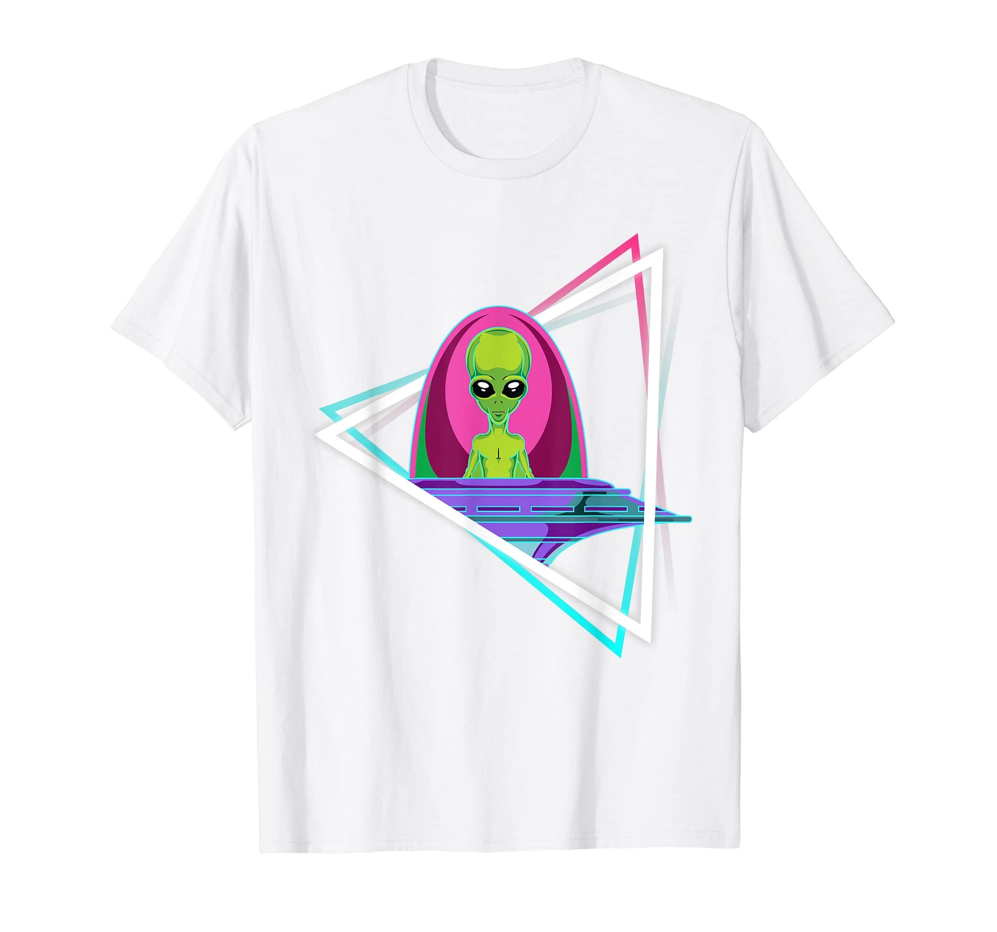 Alien Extraterrestrial Ufo 90S T-Shirt - Custom Art Print Men Women - T-Shirt, Sweatshirt, Hoodie