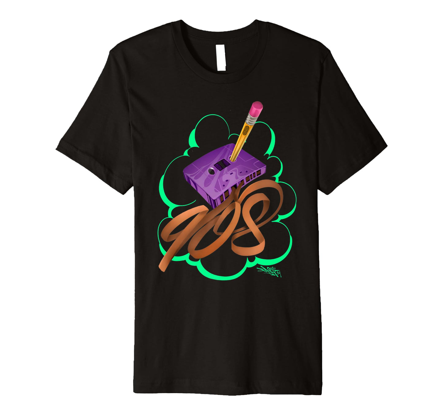 Graffiti Art 90S Hiphop Old School Hip T-Shirt - Custom Art Print Unisex - T-Shirt, Sweatshirt, Hoodie