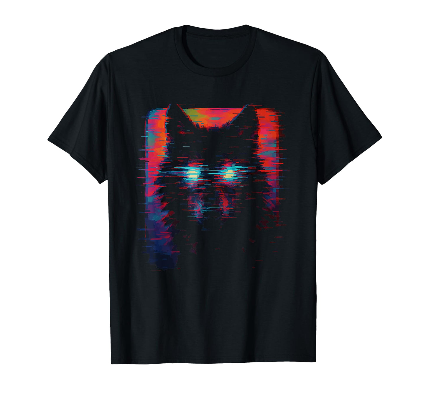 Weird Core Vaporwave Wolf Aesthetic T-Shirt - Graphic Print for Adults - T-Shirt, Sweatshirt, Hoodie