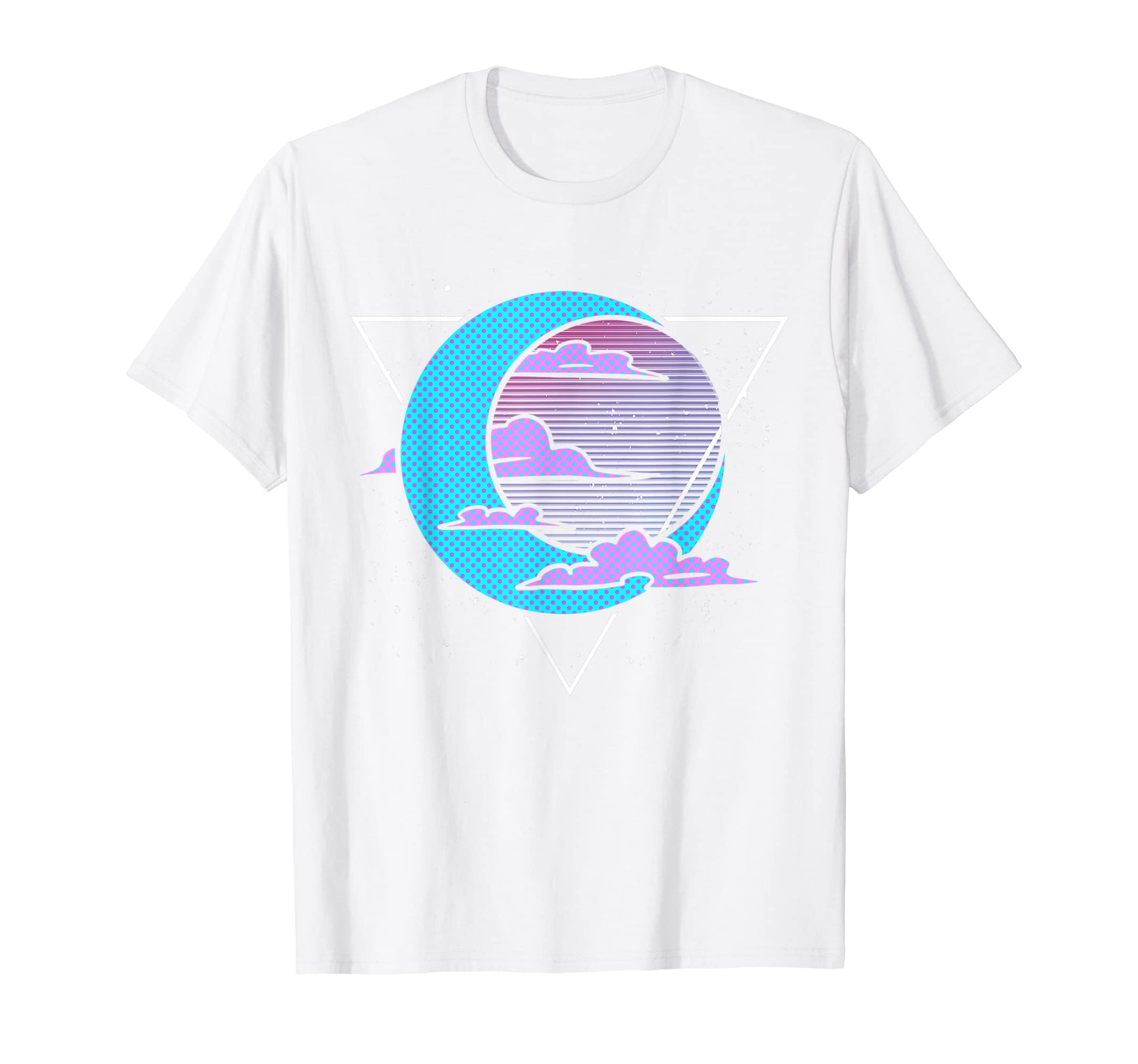 80S Art Crescent Moon Vaporwave T-Shirt - Streetwear Style Unisex - T-Shirt, Sweatshirt, Hoodie