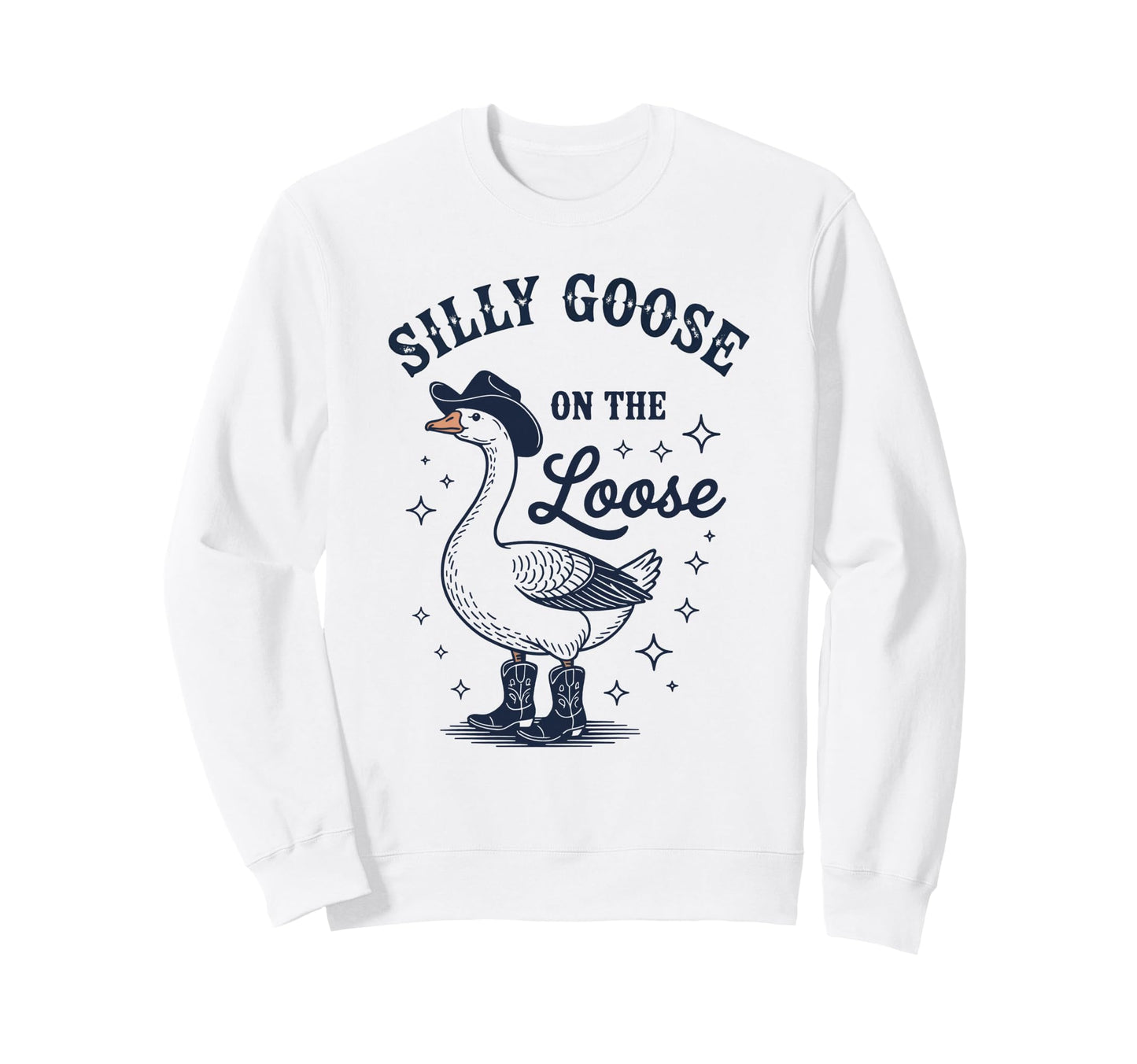 Goose Loose Funny Cowboy Cowgirl Sweatshirt - Graphic Print Men Women - T-Shirt, Sweatshirt, Hoodie