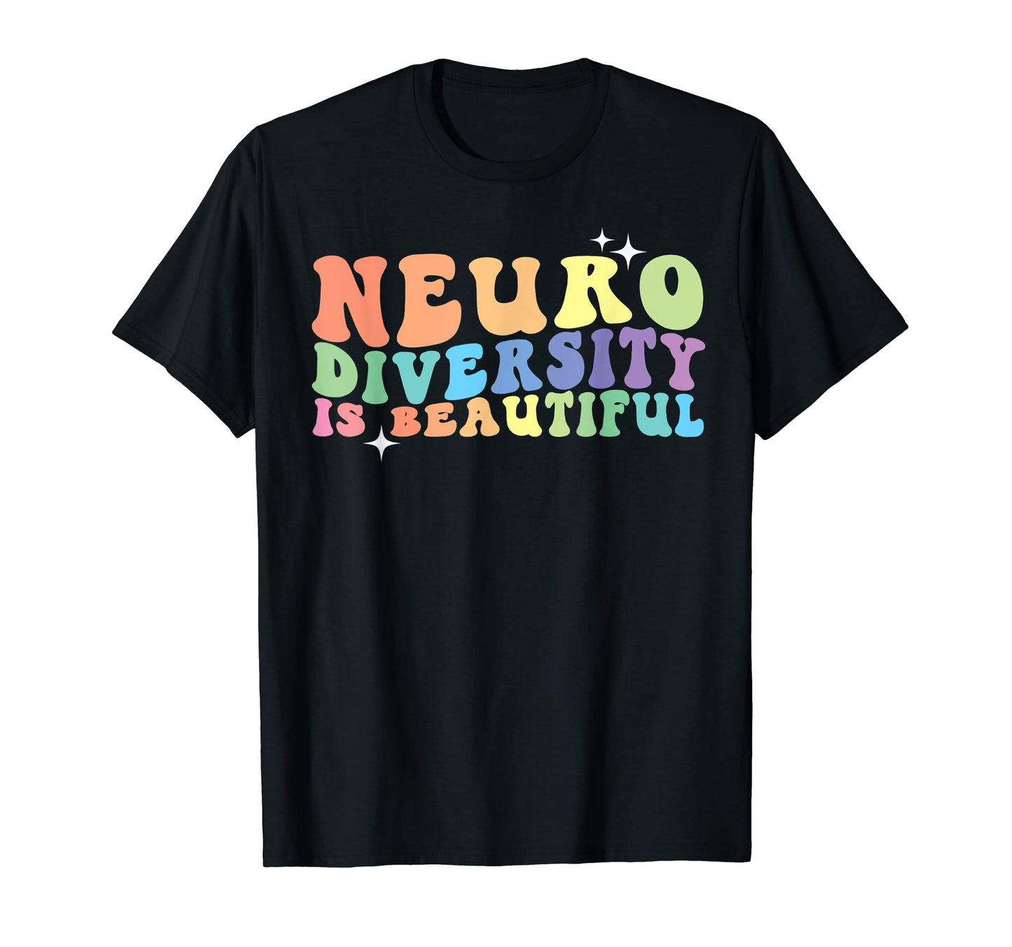Neurodiversity Is Beautiful Groovy 70S T-Shirt - Unique Graphic Men Women - T-Shirt, Sweatshirt, Hoodie
