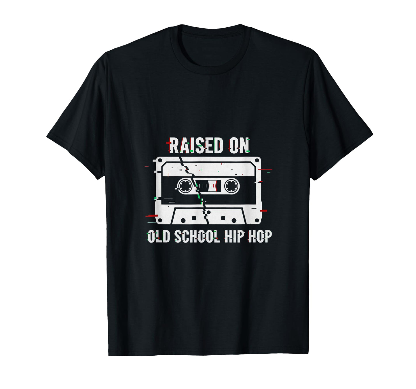 Raised Old School Hip Hop Cassette T-Shirt - Aesthetic Graphic for Adults - T-Shirt, Sweatshirt, Hoodie