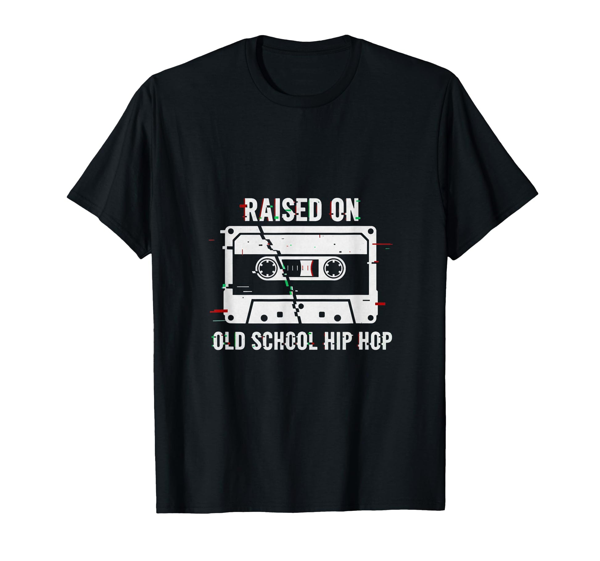 Raised Old School Hip Hop Cassette T-Shirt - Aesthetic Graphic for Adults - T-Shirt, Sweatshirt, Hoodie