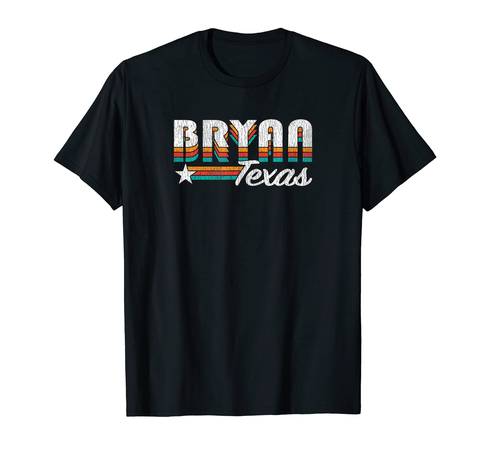 Bryan Tx Bryan Texas Rainbow T-Shirt - Minimalist Print Men Women - T-Shirt, Sweatshirt, Hoodie