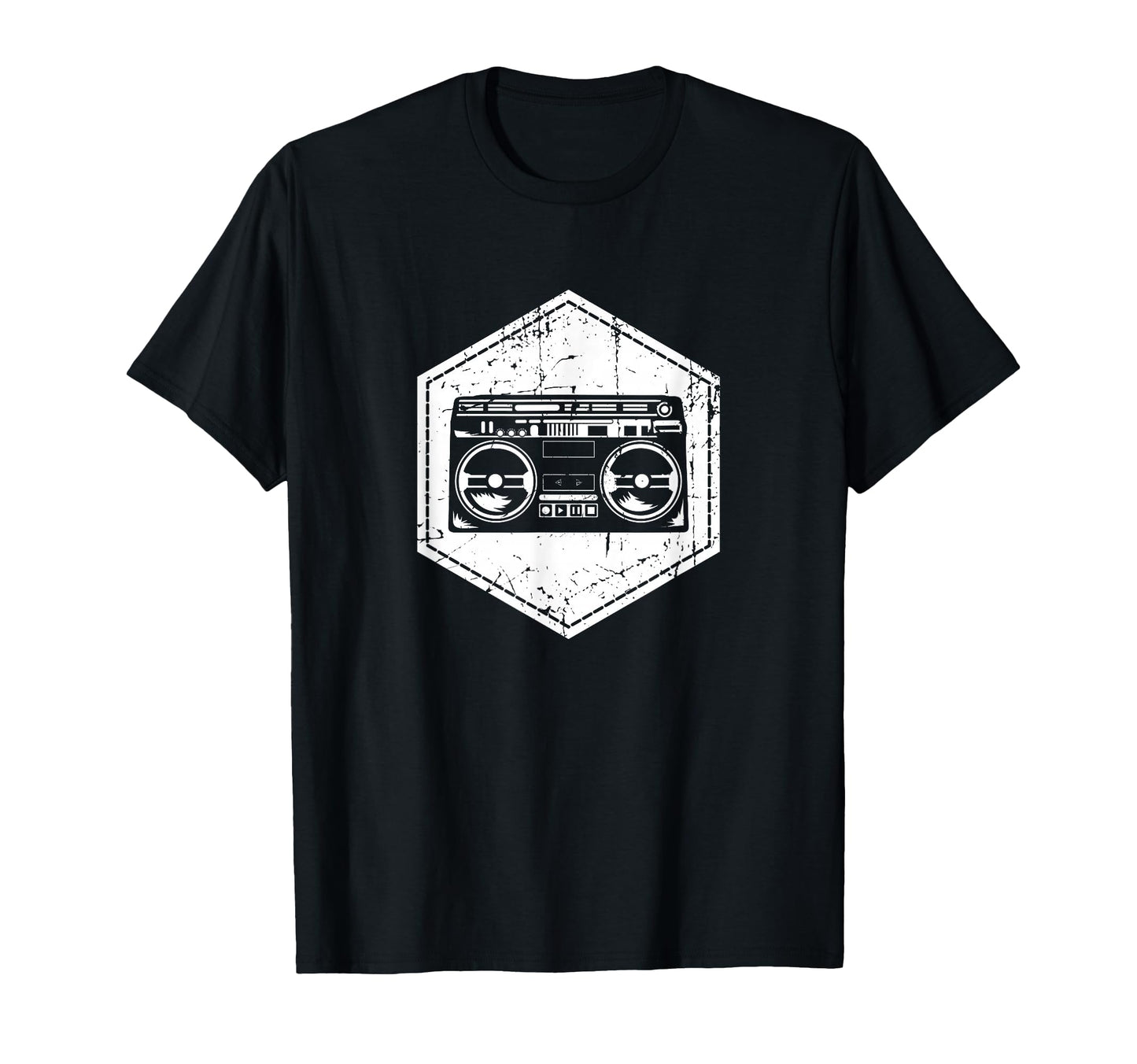 Boombox Rap Music 90S Hip Hop Party T-Shirt - Custom Art Print Unisex - T-Shirt, Sweatshirt, Hoodie