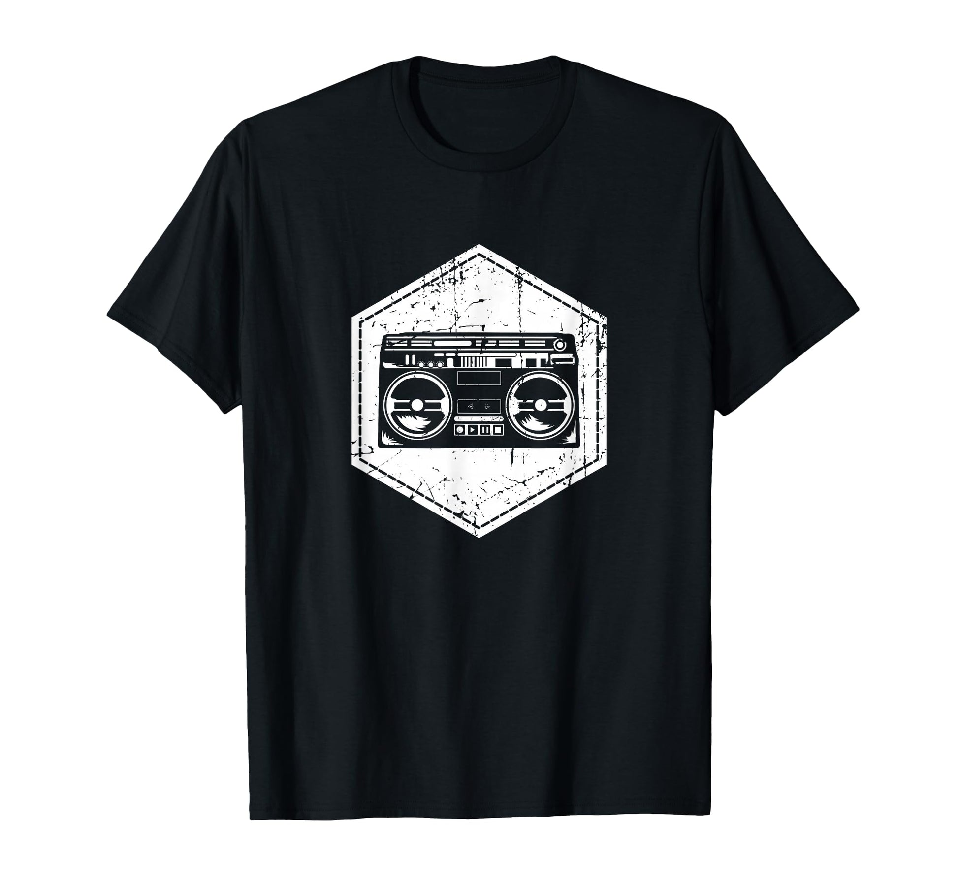 Boombox Rap Music 90S Hip Hop Party T-Shirt - Custom Art Print Unisex - T-Shirt, Sweatshirt, Hoodie