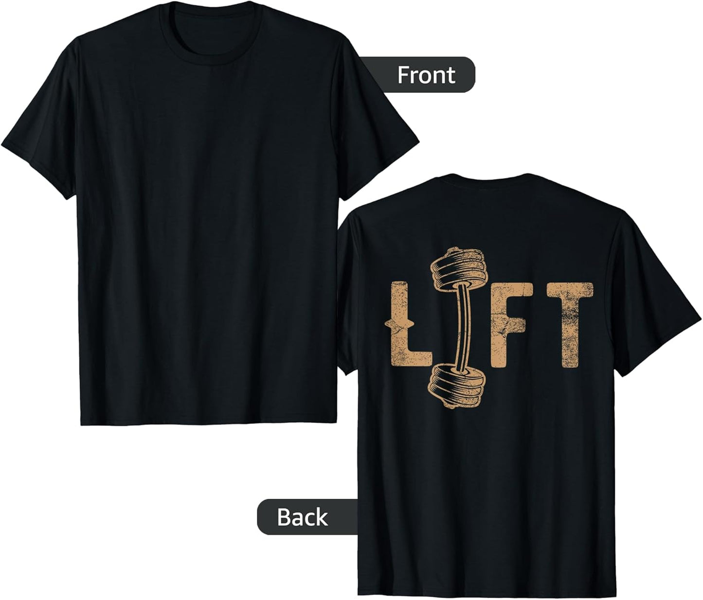 Back Print Weight Lifting Gym Born To Lift - Adult & Kids T-Shirts, Sweatshirts & Hoodies apparel design preview 1