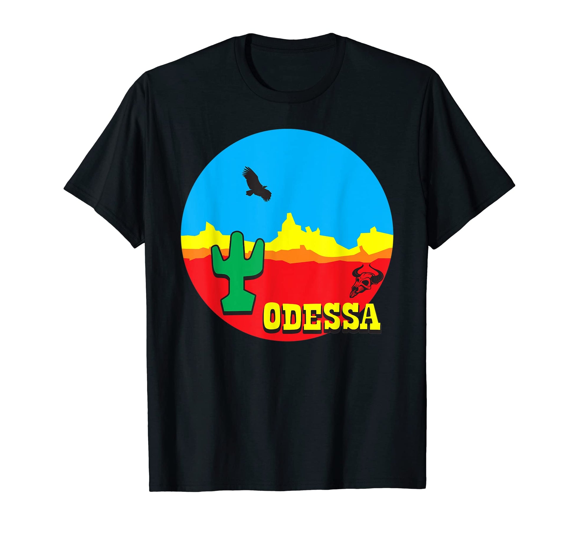 Odessa Texas Desert Western T-Shirt - Minimalist Print for Adults - T-Shirt, Sweatshirt, Hoodie