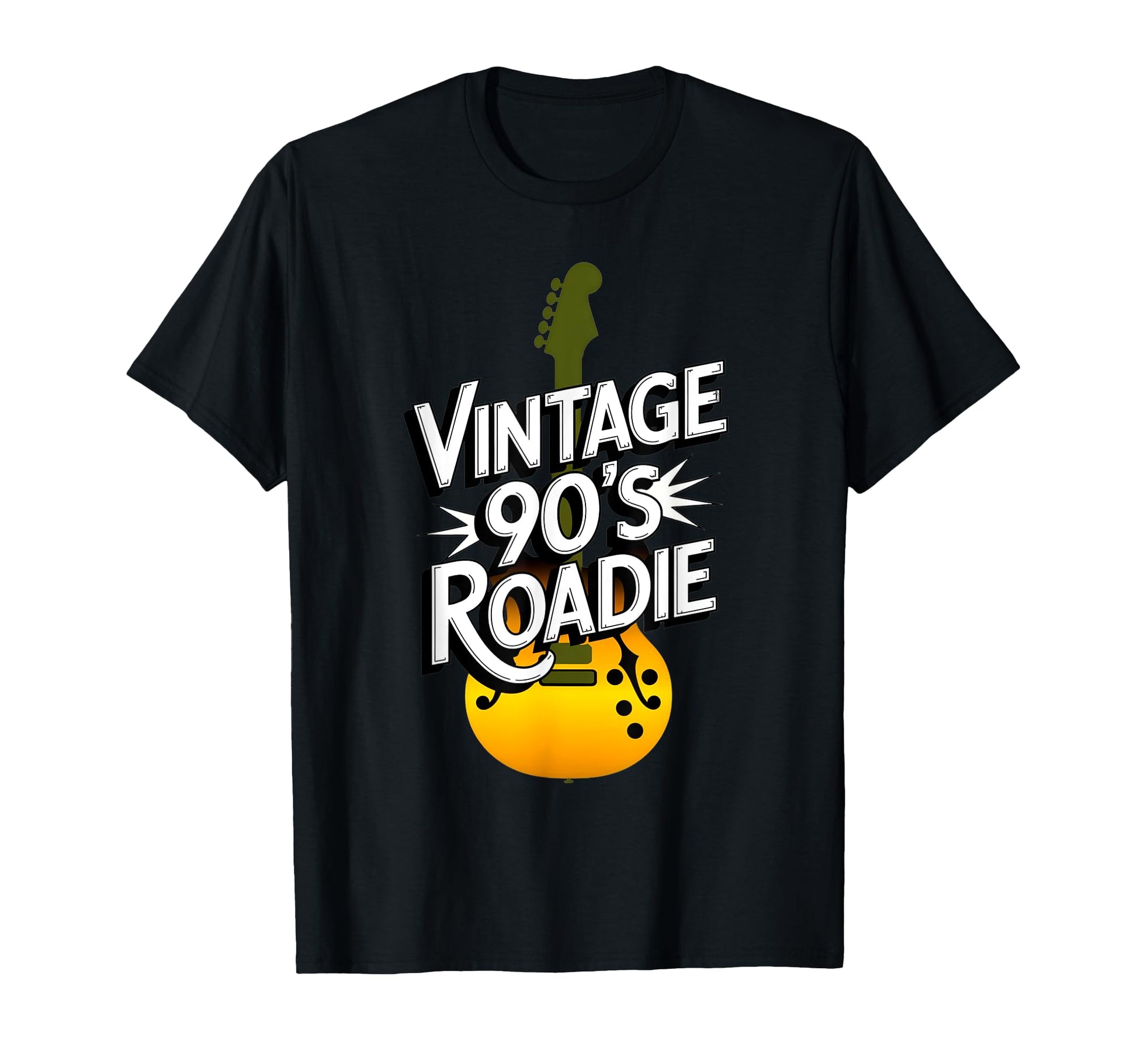 90S Roadie Rock Music Country Grunge T-Shirt - Custom Art Print Unisex - T-Shirt, Sweatshirt, Hoodie