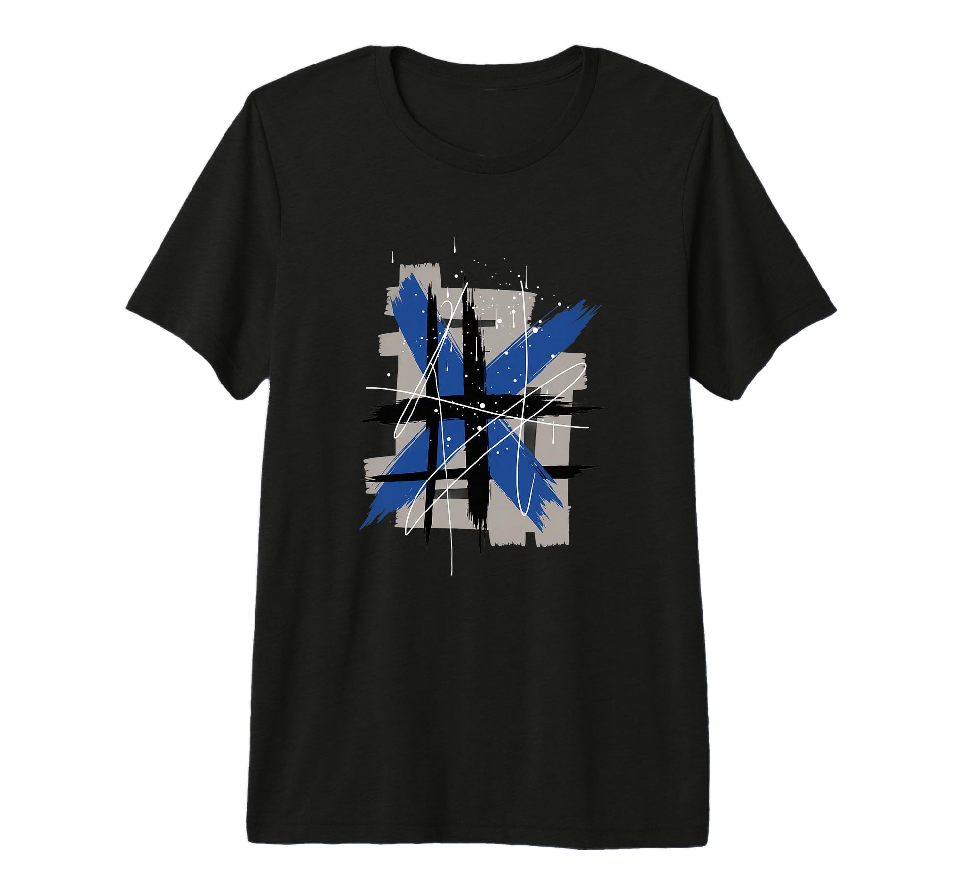Abstract 90S Paint Brush Grunge T-Shirt - Custom Art Print Unisex - T-Shirt, Sweatshirt, Hoodie