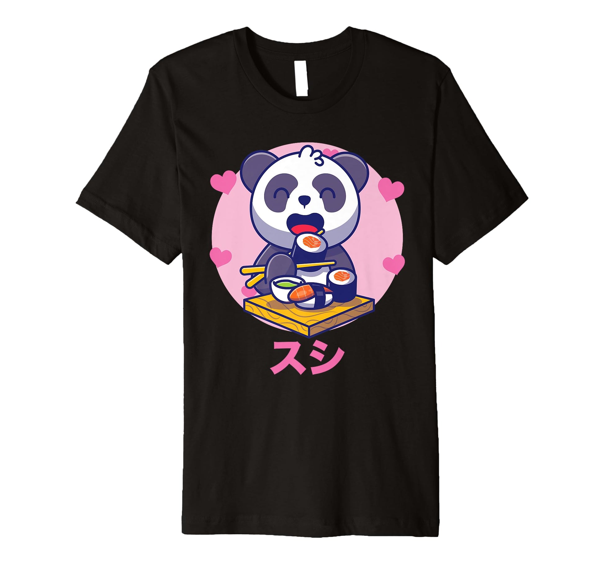 Panda Sushi Vaporwave Aesthetics T-Shirt - Aesthetic Graphic Unisex - T-Shirt, Sweatshirt, Hoodie