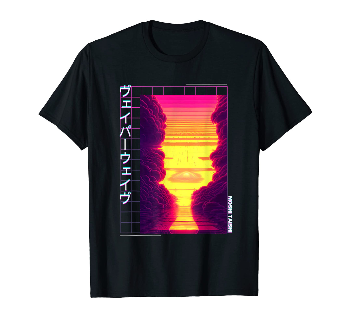 90S Synthwave Japanese Vaporwave Art T-Shirt - Unique Graphic for Adults - T-Shirt, Sweatshirt, Hoodie
