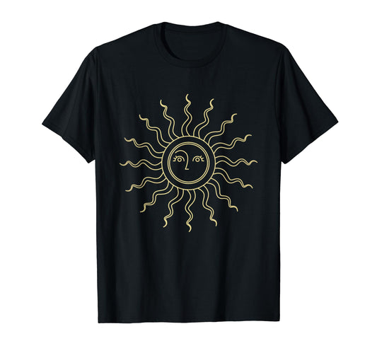 Boho Golden Sun Bohemian Vibes T-Shirt - Aesthetic Graphic for Adults - T-Shirt, Sweatshirt, Hoodie
