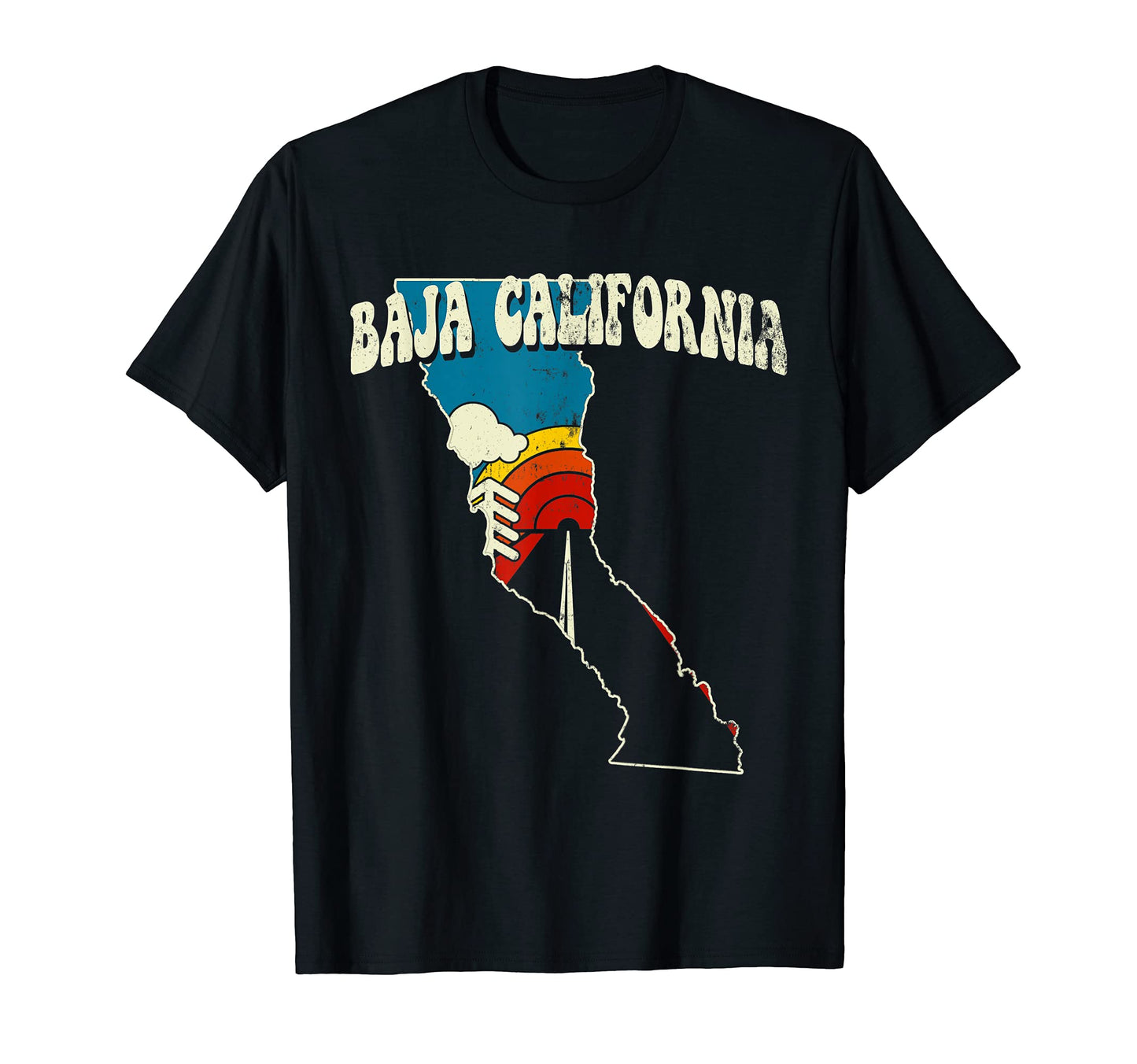 Baja California Mexican State Rainbow T-Shirt - Novelty Apparel Men Women - T-Shirt, Sweatshirt, Hoodie