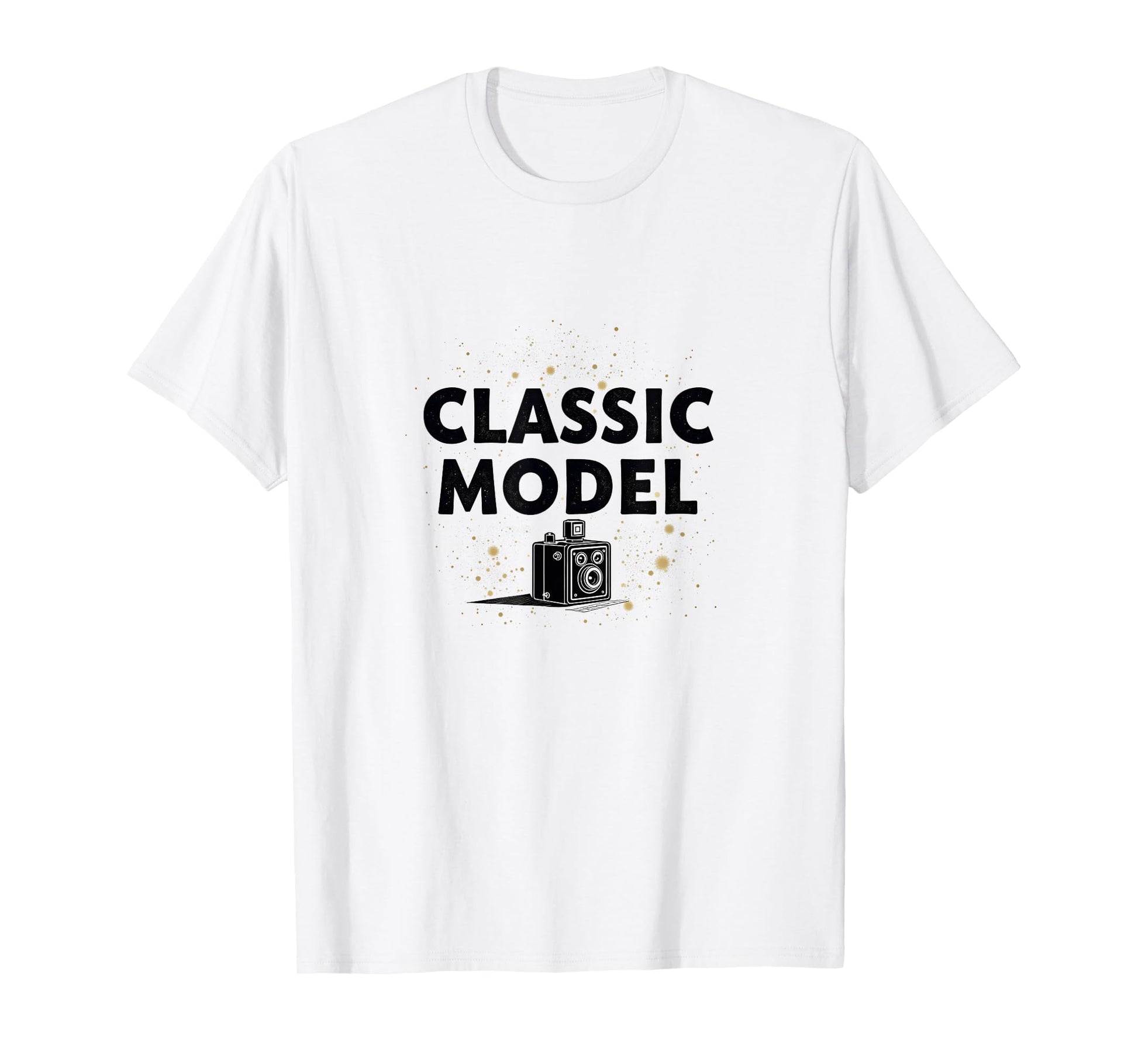 Model 1900S Camera Nostalgia White T-Shirt - Trendy Graphic Men Women - T-Shirt, Sweatshirt, Hoodie