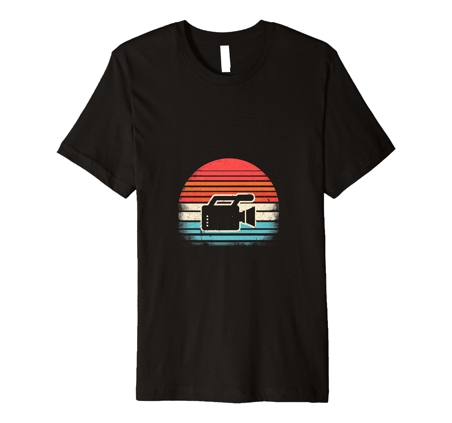 Sunset Video Camera T-Shirt - Minimalist Print Men Women - T-Shirt, Sweatshirt, Hoodie