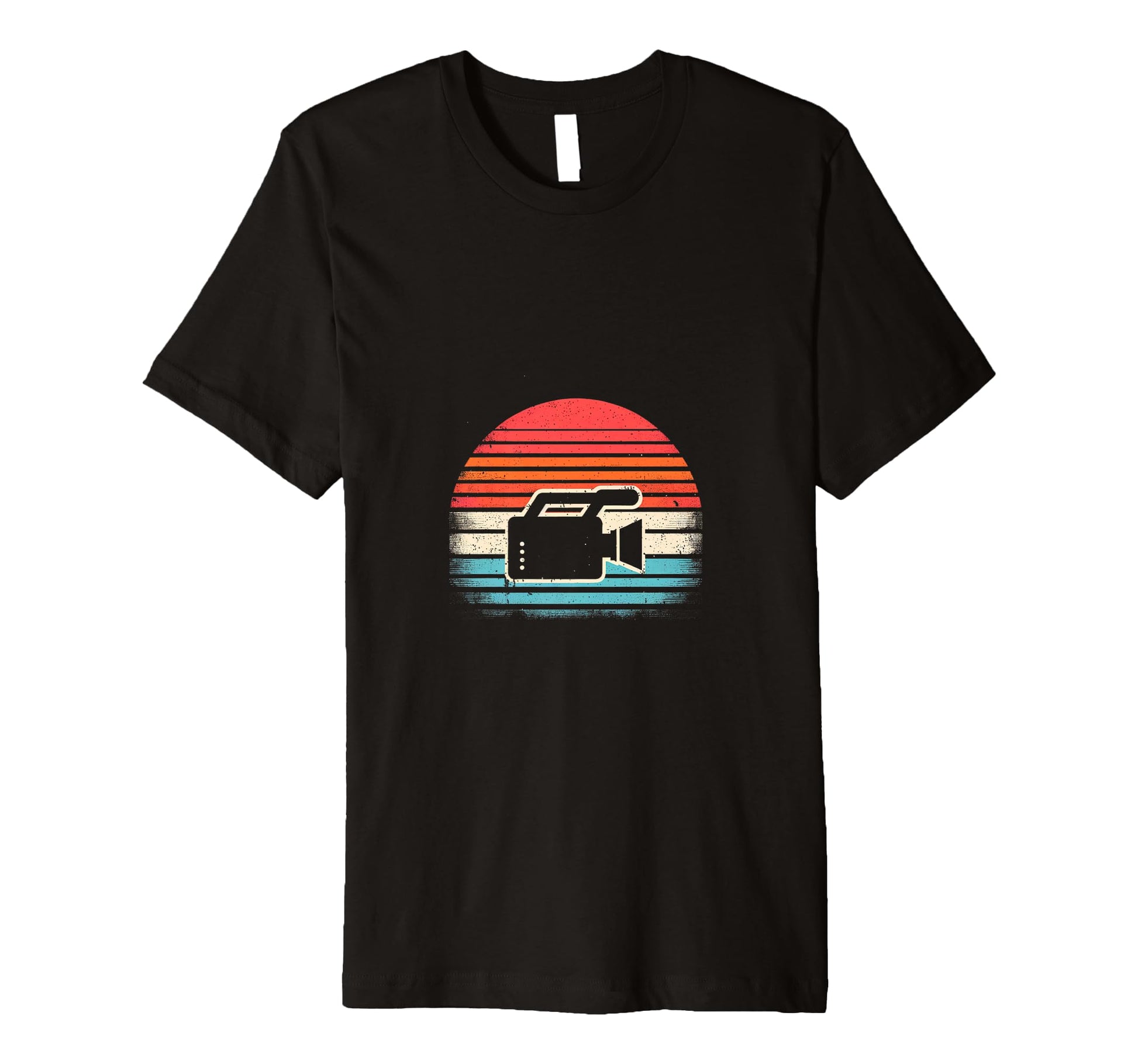 Sunset Video Camera T-Shirt - Minimalist Print Men Women - T-Shirt, Sweatshirt, Hoodie