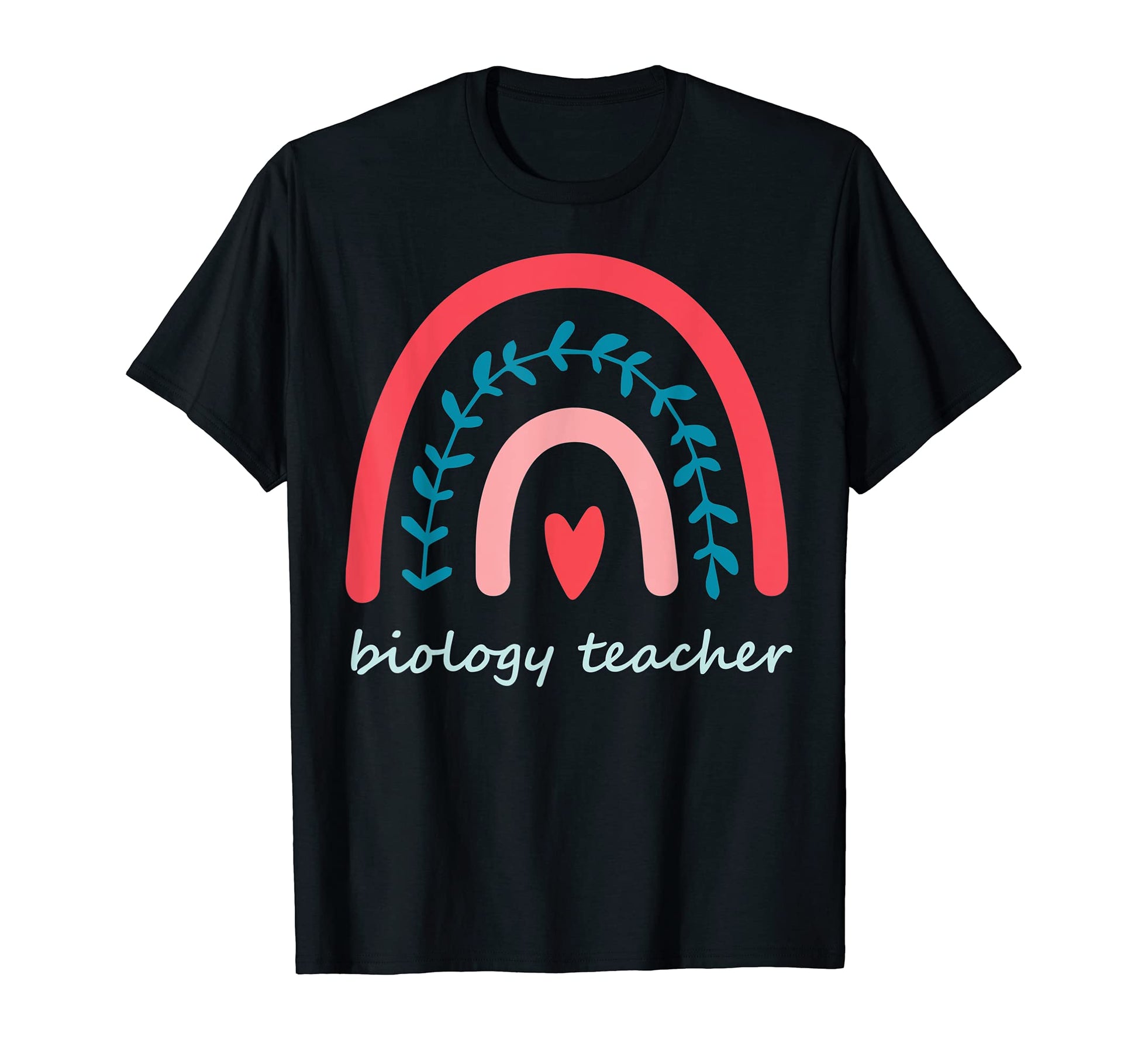 Biology Teacher Rainbow Boho Hearts T-Shirt - Trendy Graphic Men Women - T-Shirt, Sweatshirt, Hoodie