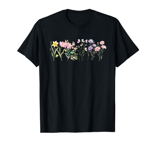 Boho Flower Flowers Grandma T-Shirt - Unique Graphic for Adults - T-Shirt, Sweatshirt, Hoodie