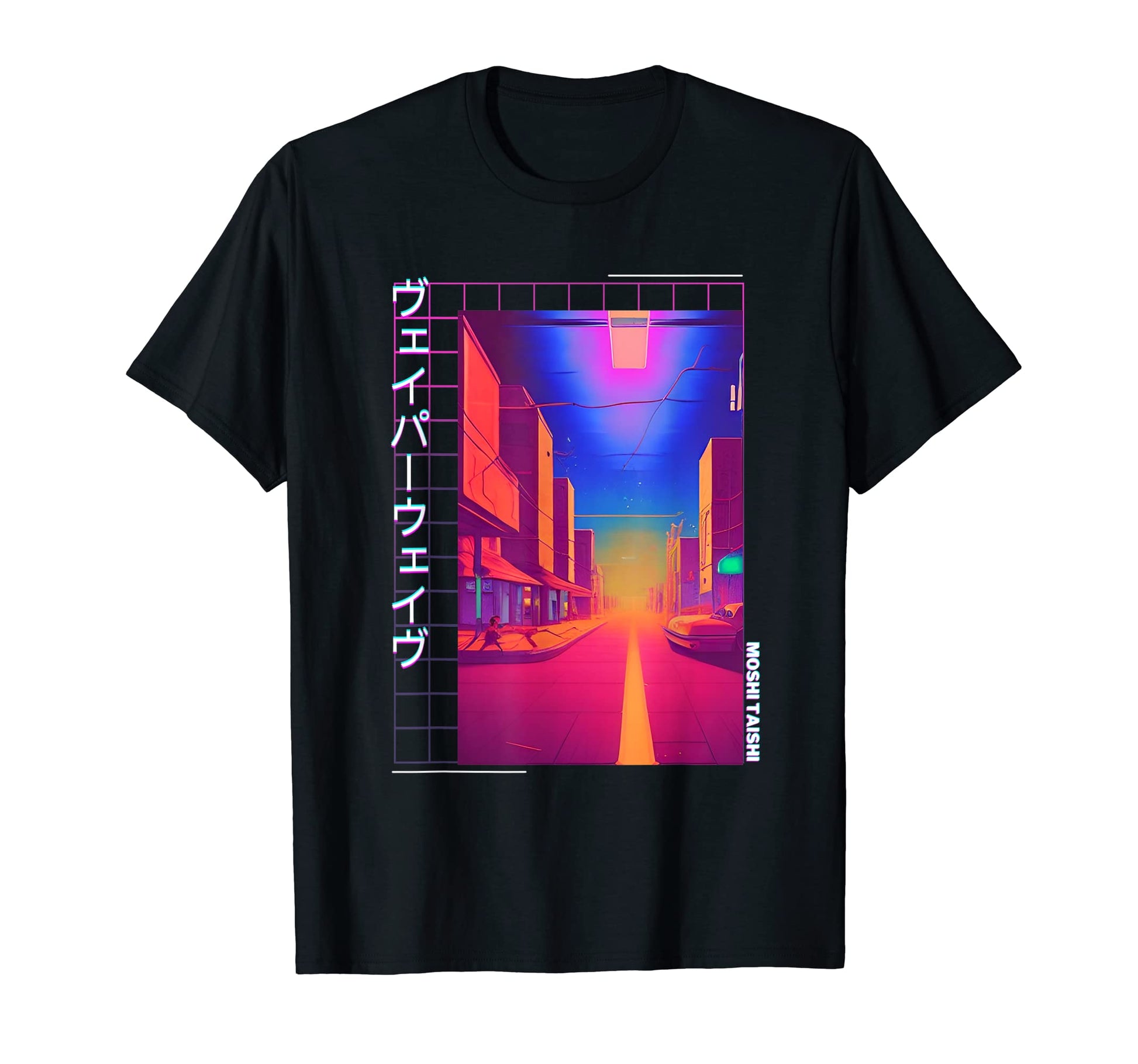 90S Synthwave Japanese Vaporwave Art T-Shirt - Graphic Print Men Women - T-Shirt, Sweatshirt, Hoodie